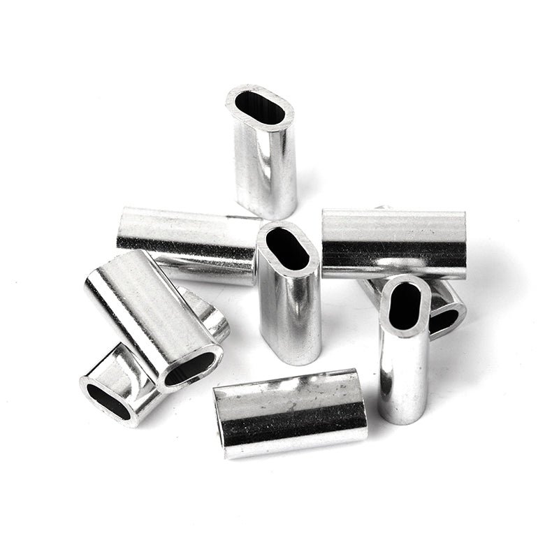 Momoi Hi Catch Silver Lock Sleeve Crimp - Secure Fishing Line Connectors for Saltwater & Freshwater Angling - Perfect for Lure Rigging and Leader Connections