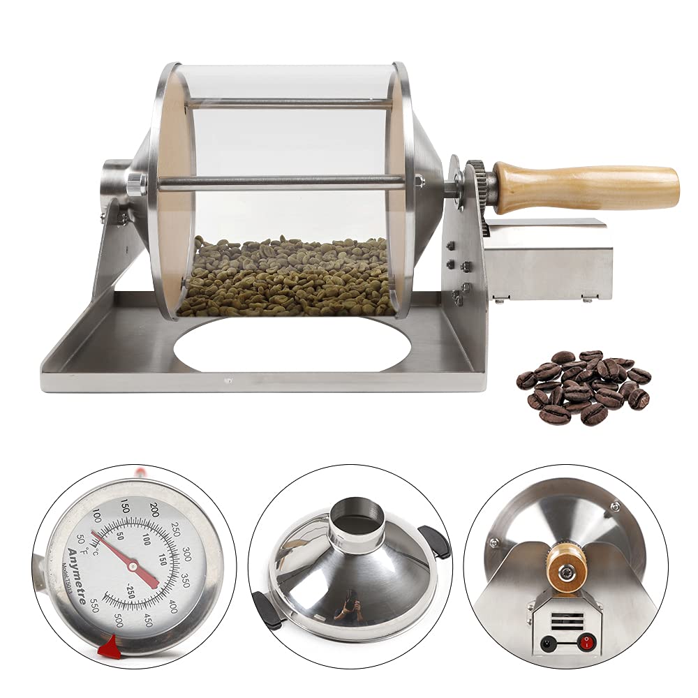 Premium Gas Coffee Roaster Machine for Home & Cafe - 13V 3A Electric Coffee Bean Roaster Baker - Perfect for Fresh Roasting Coffee Beans at Home or Small Coffee Shops