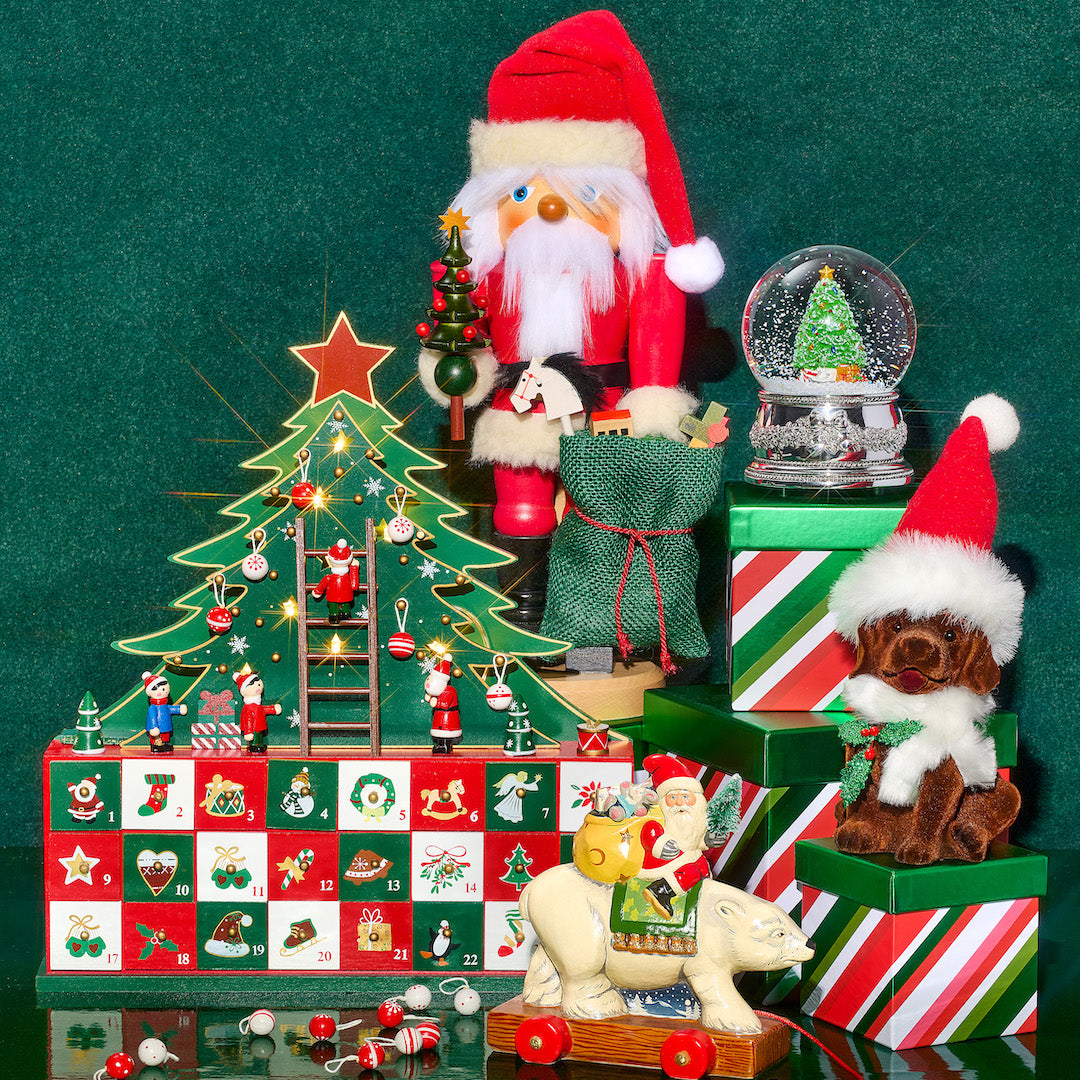 Santa & Polar Bear Christmas Decorations - Festive Holiday Home Decor for Xmas Tree, Mantel, and Tabletop - Perfect for Holiday Parties and Winter Celebrations