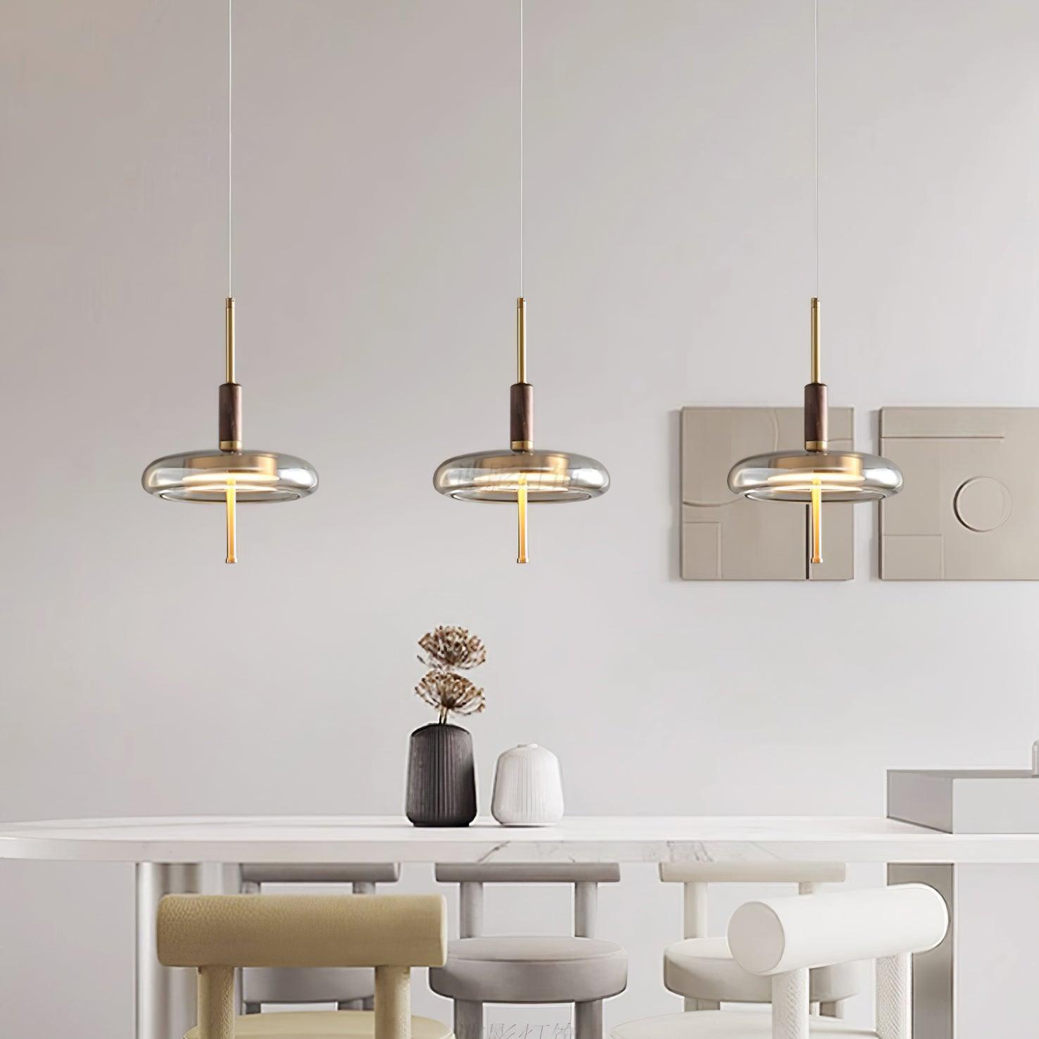 Modern Redondo Pendant Light - Elegant Hanging Ceiling Lamp for Dining Room, Kitchen Island & Living Room Decor | Dimmable LED Lighting Fixture