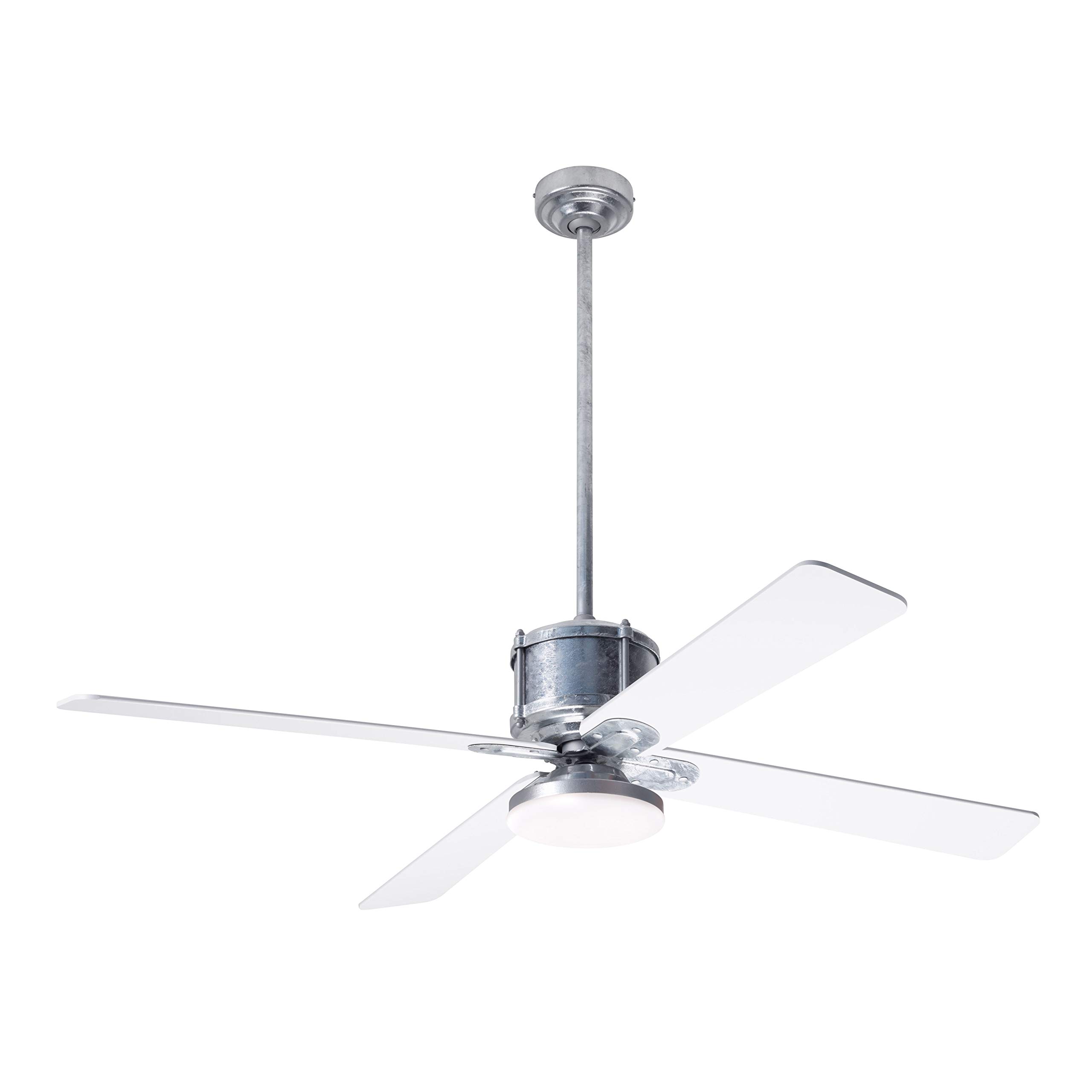 Co IND-GV-50-WH-272-RC Transitional 50 Inch Ceiling Fan with Remote Control - White, Nickel, Bronze, Silver Finish - Perfect for Living Room, Bedroom, and Office Spaces