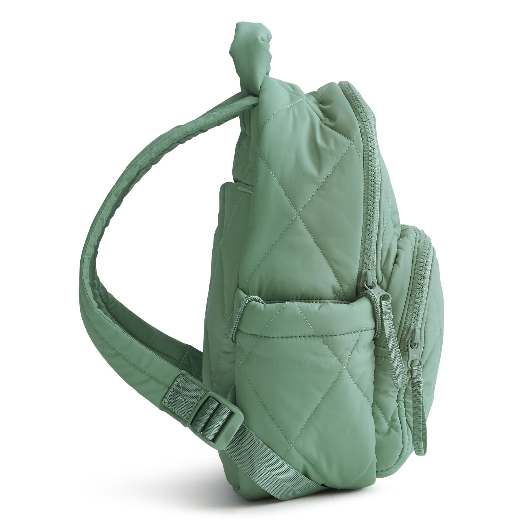 Vera Bradley Featherweight Small Banbury Backpack - Lightweight Travel Backpack for Women, Beryl Green - Perfect for School, Work & Weekend Getaways