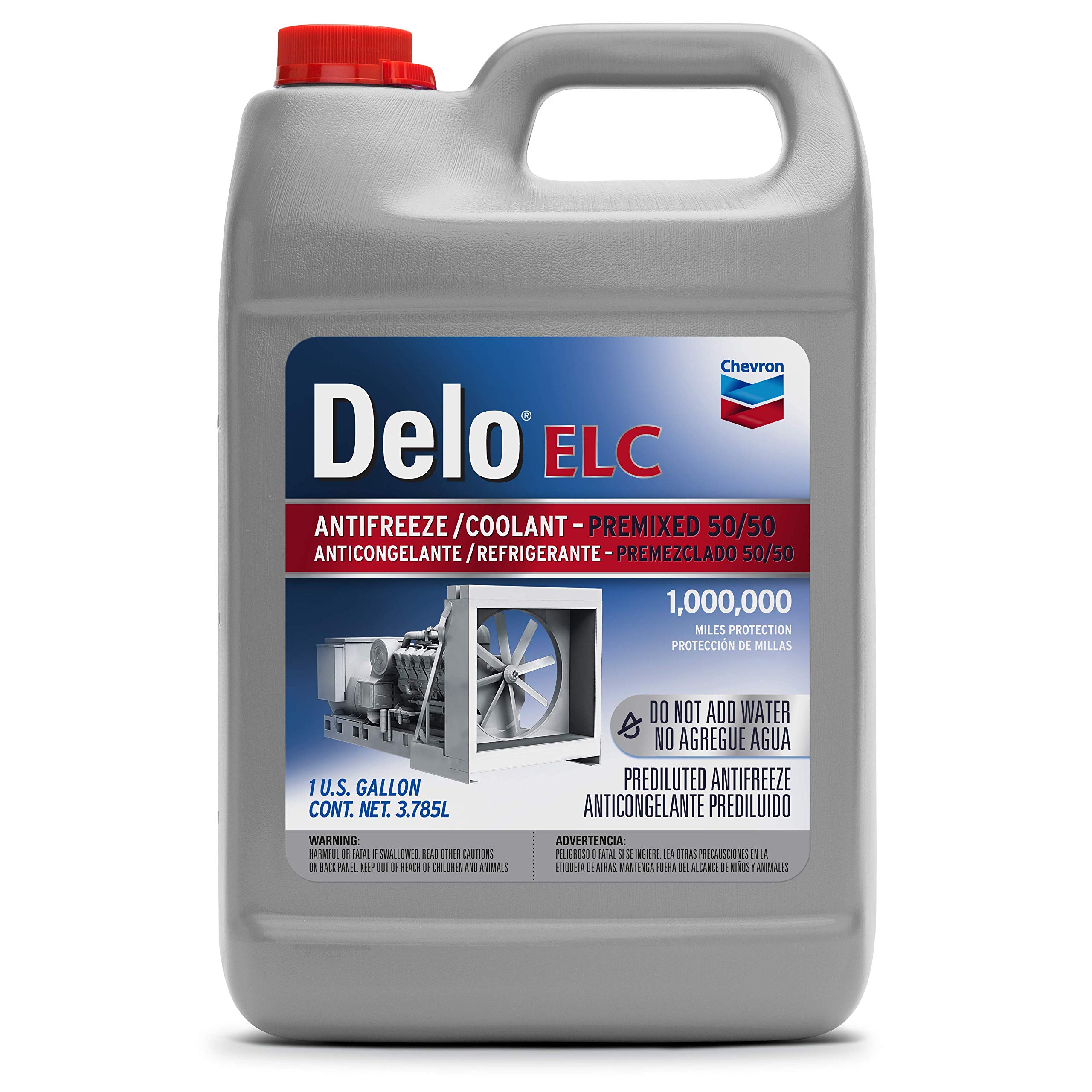 Delo 227811486 Extended Life Prediluted 50/50 Antifreeze Coolant - 1 Gallon (6 Pack) | Long-Lasting Engine Protection for Cars, Trucks & Heavy-Duty Vehicles | Winter & Summer Use