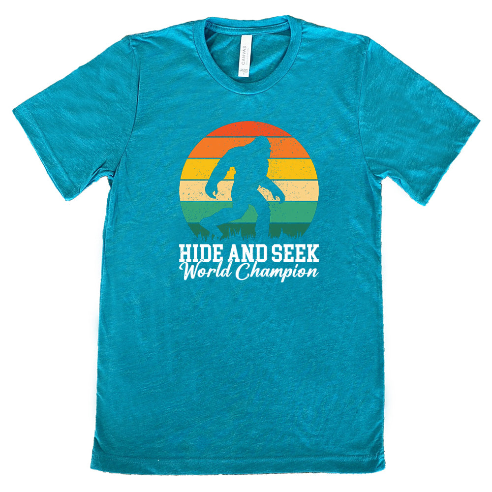 Hide And Seek World Champion T-Shirt - Unisex Graphic Tee for Casual Wear & Fun Events | Perfect for Competitions, Parties & Gifts