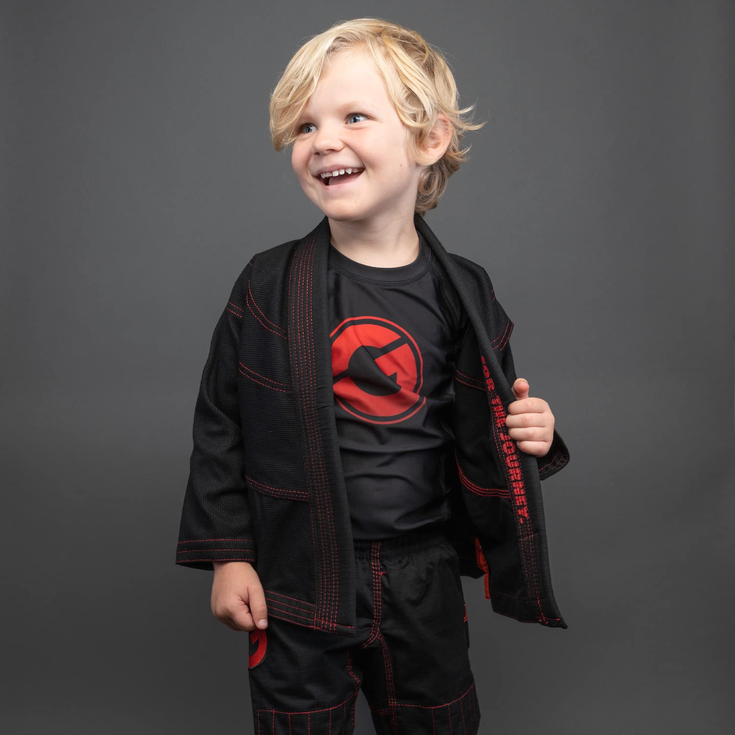 Premium Gold BJJ Kids Jiu Jitsu Gi with White Belt - Lightweight Aeroweave Youth Uniform for Boys & Girls | Ideal for Training, Competitions & Martial Arts Classes