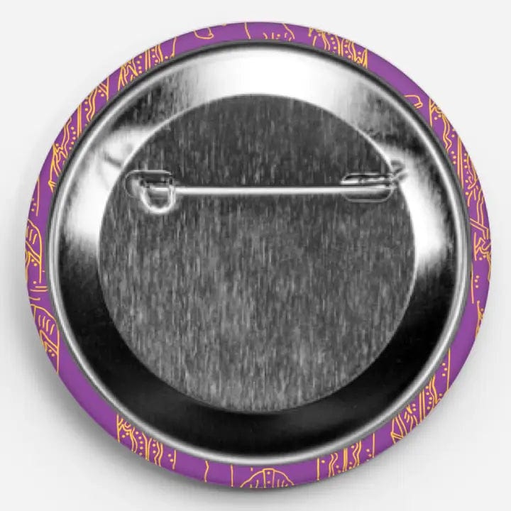 Purple Storm The Field Gameday Button - Premium Football Game Accessory for Tailgating & Fan Events | NCAA & NFL Team Spirit Gear