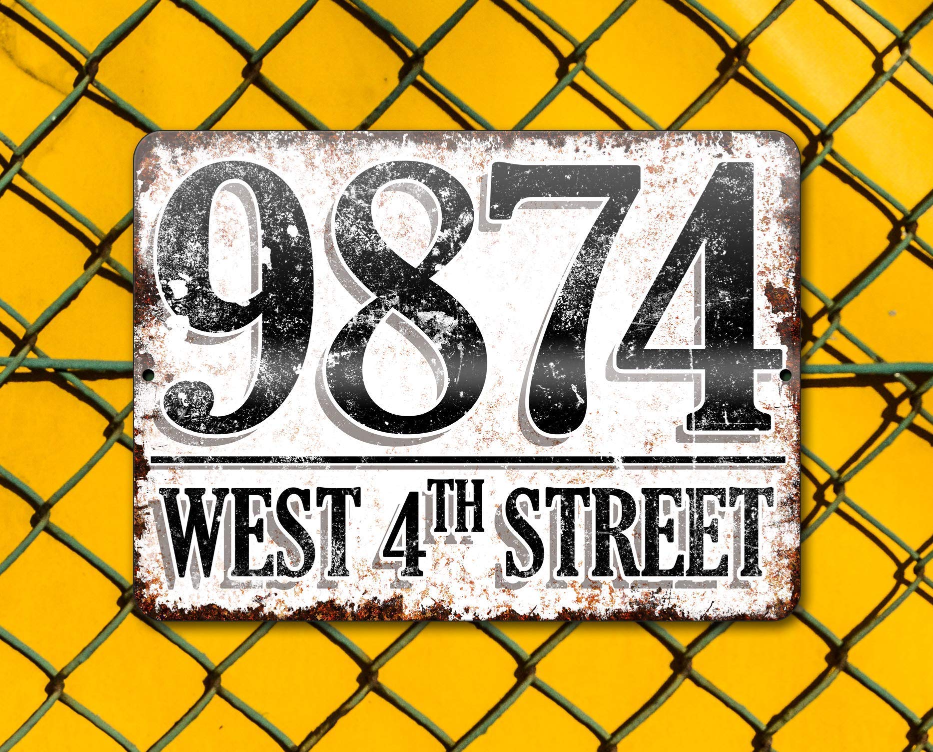 Personalized Custom House Address Plaque Sign - Durable Outdoor Metal Number Sign for Porch, Mailbox & Front Door - Weatherproof Home Decor for Curb Appeal & Housewarming Gifts