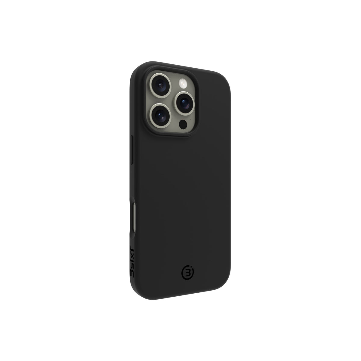3sixT PureFlex+ Silicone MagSafe Compatible Phone Case for iPhone 16 Pro - Shockproof & Anti-Scratch Protective Cover - Perfect for Work, Travel & Outdoor Activities (Black)