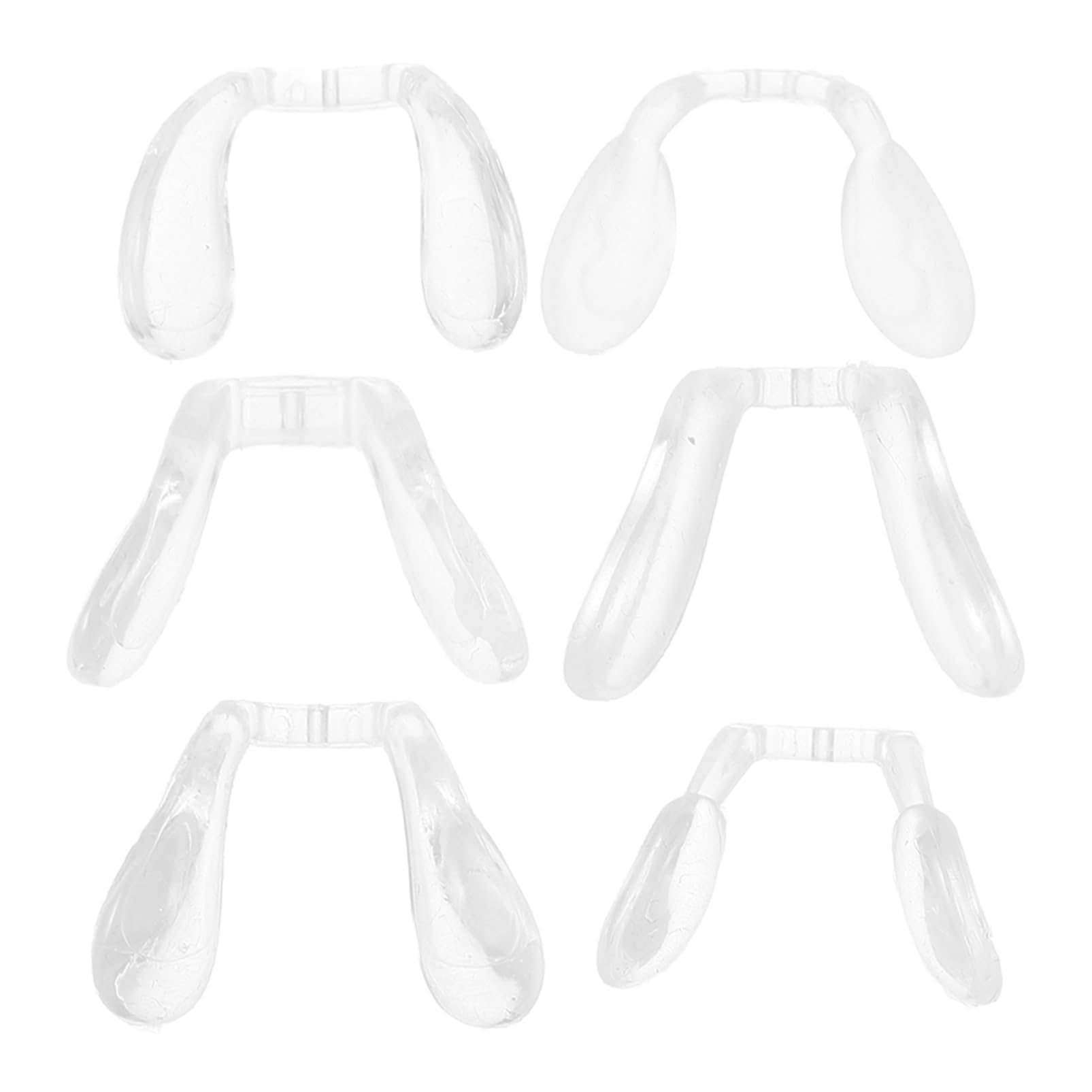 FOMIYES 18-Pack Saddle Style Silicone Nose Pads for Glasses - Replacement Interchangeable Nose Pads for Eyeglass Frames - Comfortable & Durable Eyewear Accessories (Perfect for Reading, Driving & Daily Wear)