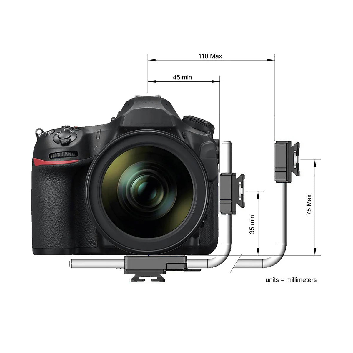 Arca Swiss L Bracket MonoballFix Universal Quick Release Plate for DSLR Cameras - Perfect for Landscape, Architecture & Studio Photography