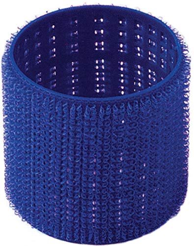 Professional Velcro Salon Rollers for Hair Styling - Dark Blue (1 Pack) - Perfect for Home & Salon Use, Curling & Volume Styling