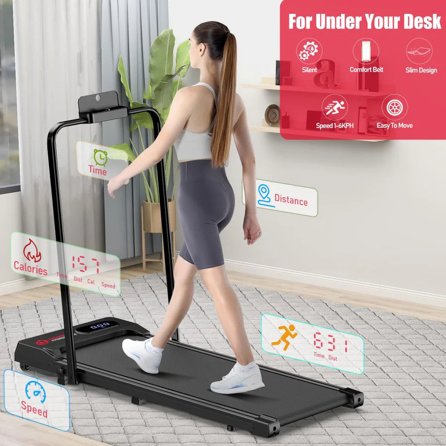 S1 Treadmill - 6KM/H Speed, Compact Home Fitness Equipment for Walking & Jogging | Perfect for Small Spaces, Home Gym & Apartment Workouts