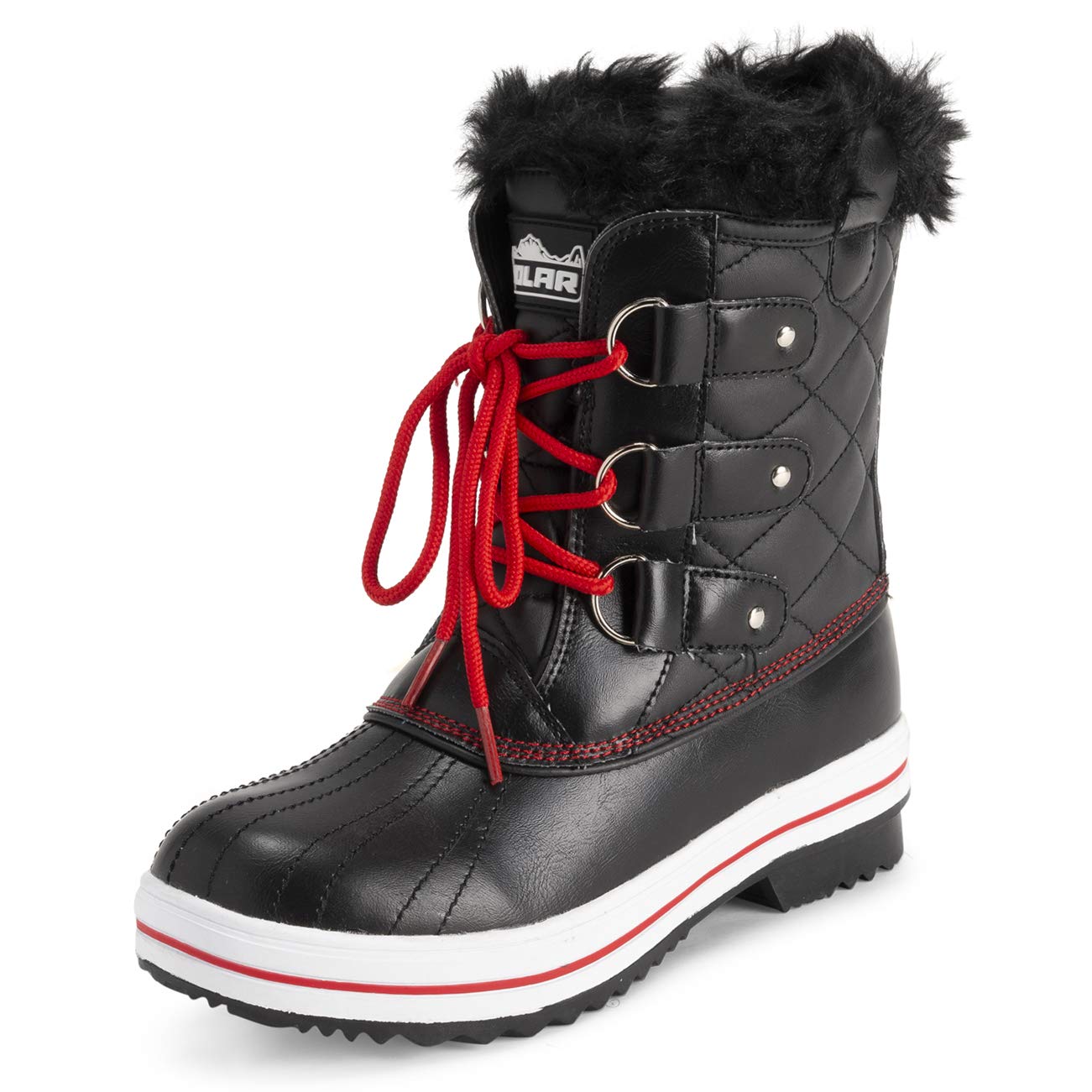 Polar Products Women's Quilted Snow Boots - Waterproof Winter Boots for Rain & Snow - Warm & Comfortable for Outdoor Activities, Hiking & Cold Weather