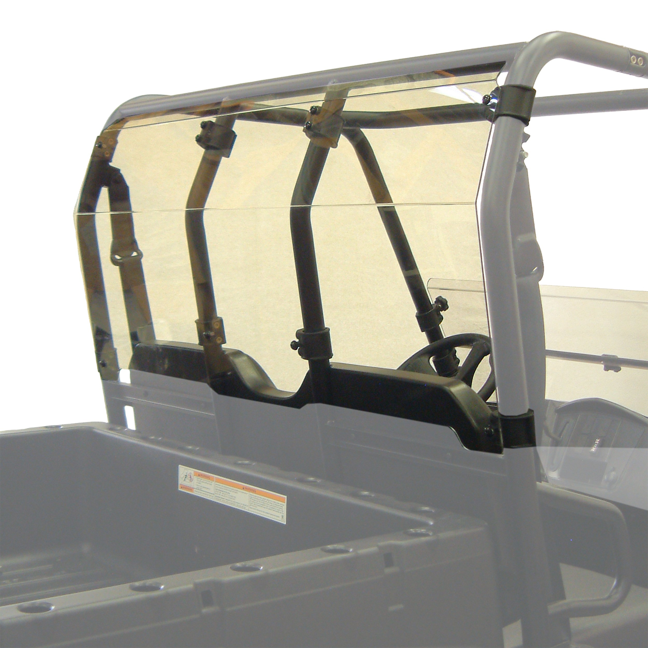 Kolpin UTV Rear Windshield Panel for Polaris Ranger MID-SIZE/400/500/570-2732 | Clear Polycarbonate | Durable UTV Accessory | Perfect for Off-Roading, Hunting & Farm Work