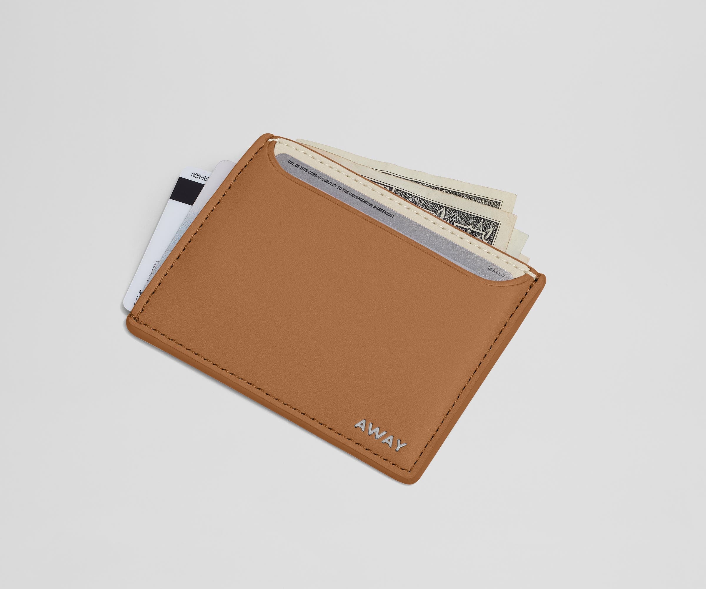 Premium Desert Tan Leather Card Holder - Slim RFID Blocking Wallet for Men & Women - Perfect for Travel, Business & Everyday Use