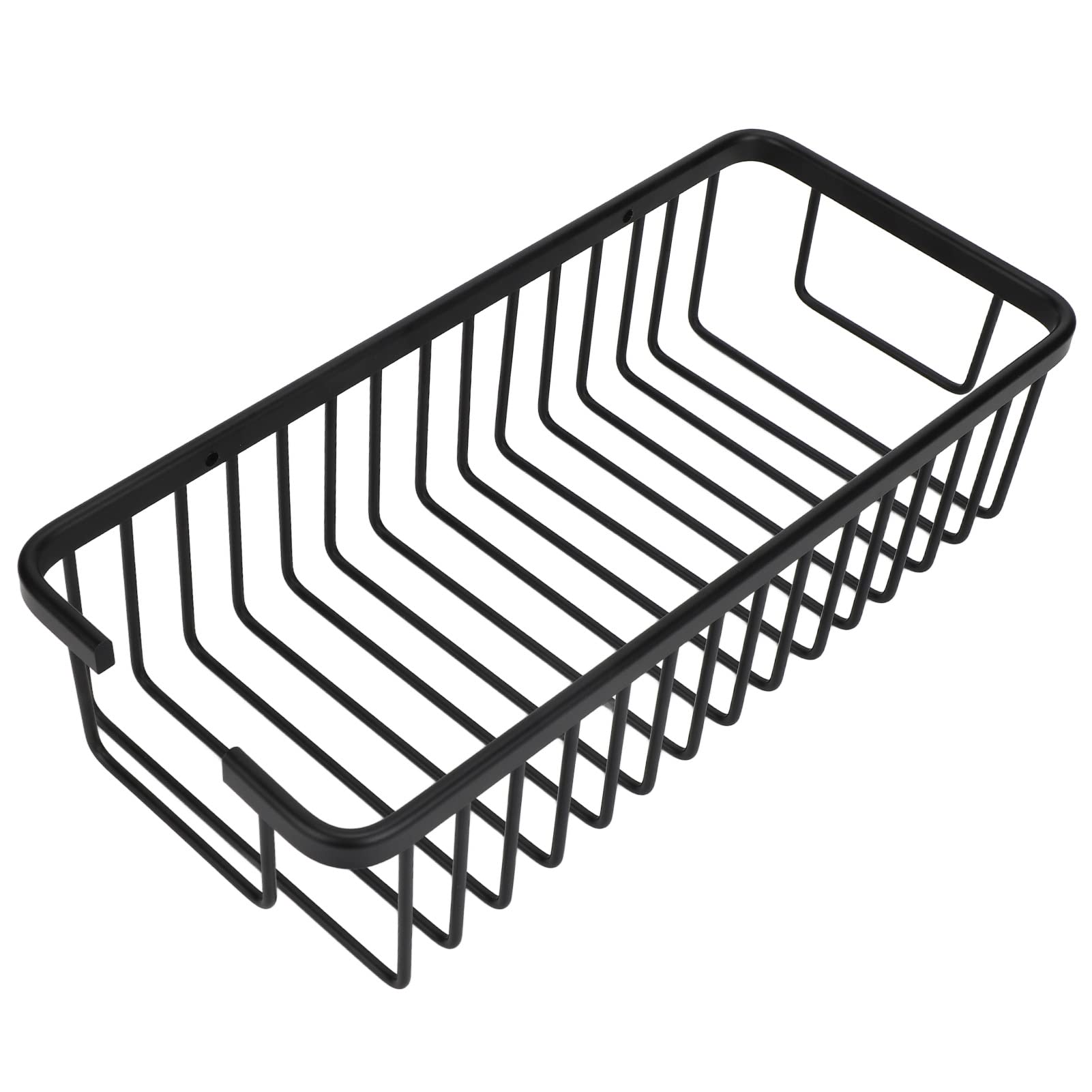 Wall Mounted Spice Organizer - Rust Proof Black Hanging Storage Bin for Beauty Salon, Kitchen & Bathroom | Perfect for Door, Cabinet & Pantry Organization