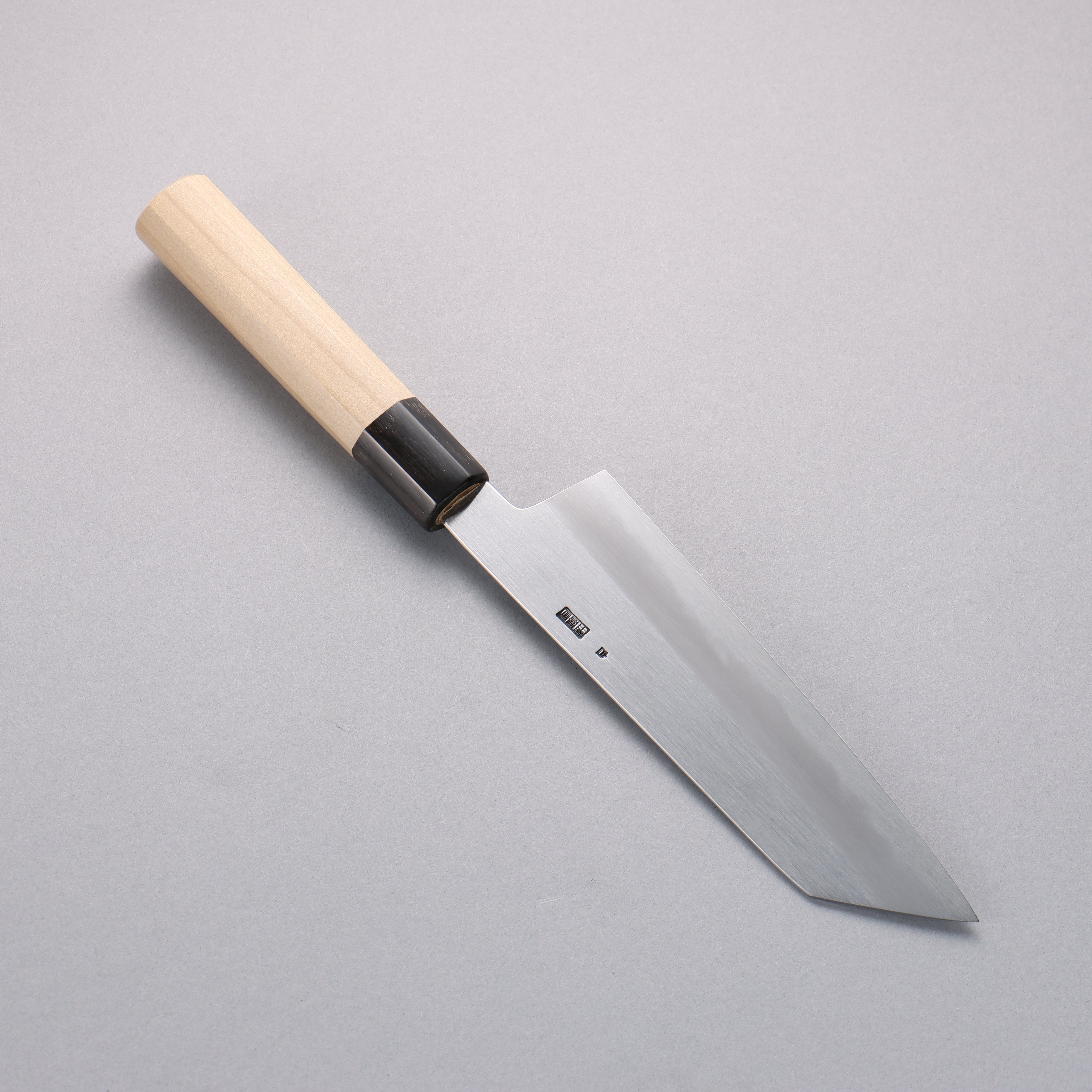 Premium Kikuzuki White Steel No.2 Kiritsuke Santoku Knife 180mm - Japanese Chef Knife with Magnolia Wood Handle - Perfect for Slicing, Dicing & Precision Cutting in Professional Kitchens & Home Cooking