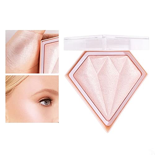 IO-Style Face Glitter Blush - Pink Shimmer Highlighter & Blusher Powder Makeup Palette | Diamond Dust Illuminator for Long-Lasting Glow | Facial Contour Corrector & Skin Finishing | Perfect for Party, Festival & Night Out Makeup Looks