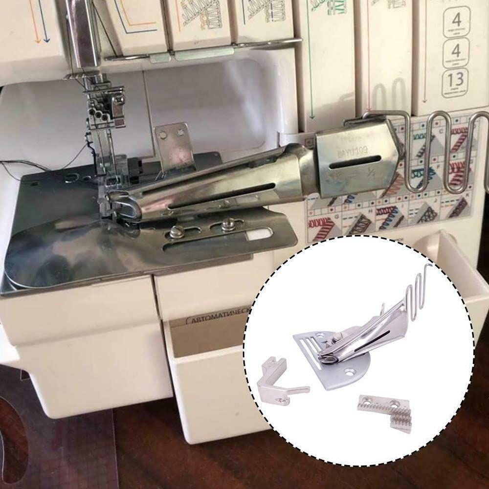 40mm Binding Curve Edge Folder Sewing Machine Binder - Overlock Folder & Bias Tape Binder Foot Kit for Lockstitch DIY Sewing - Perfect for Hemming, Quilting & Garment Finishing