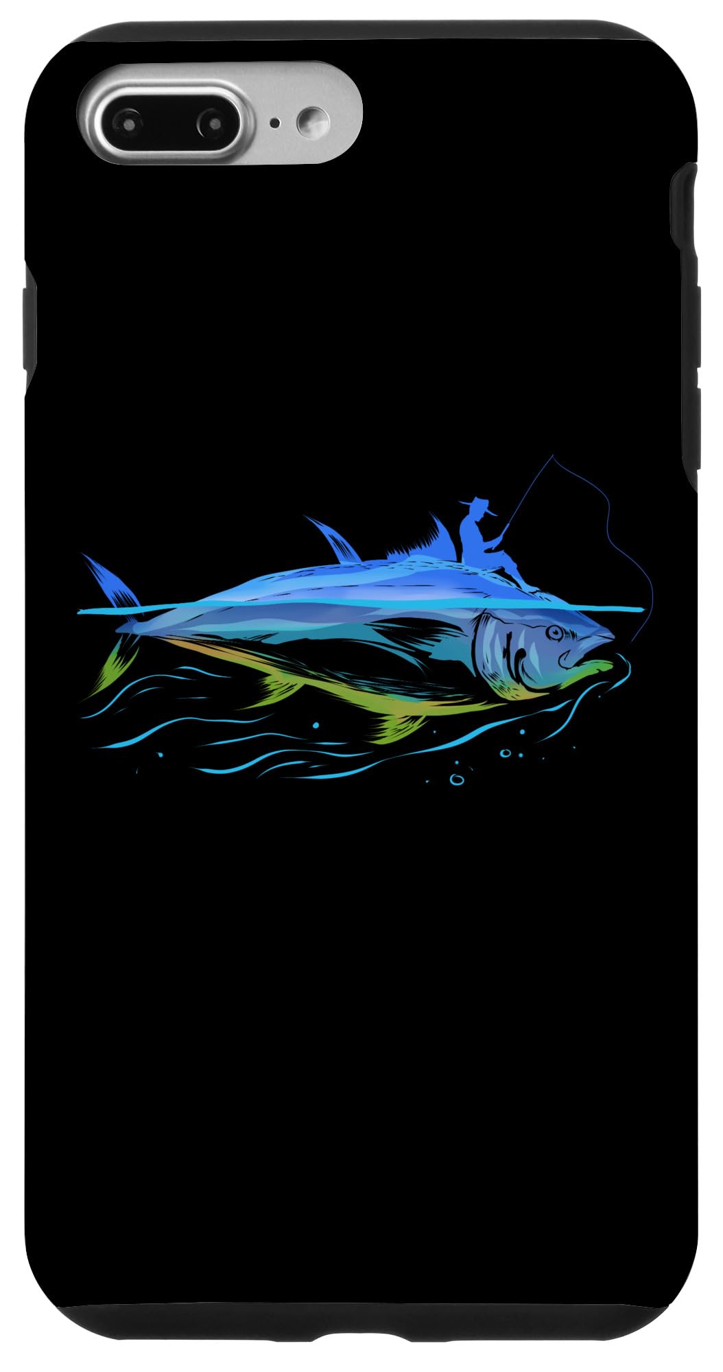 Premium iPhone 7 Plus/8 Plus Tuna Fish Design Phone Case - Durable Protective Cover for Anglers & Fishing Enthusiasts - Perfect Gift for Fishermen, Beach Trips & Outdoor Adventures