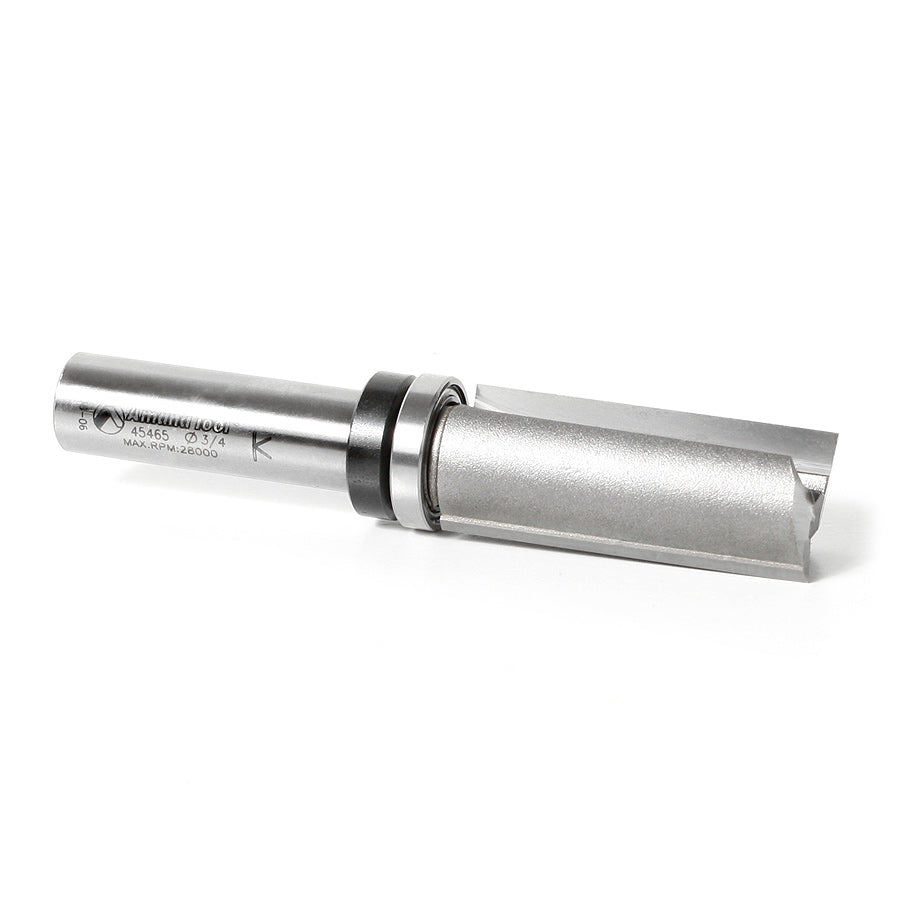 Amana 45465 Flush Trim Router Bit with Bearing on Top - Perfect for Woodworking, Cabinet Making, and DIY Projects