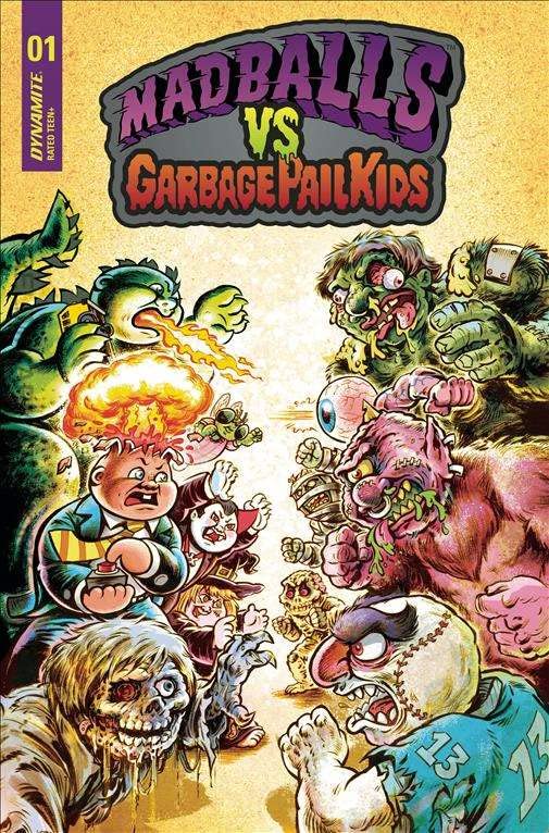 Madballs vs Garbage Pail Kids #1B VF/NM Dynamite Comic Book - Collectible Vintage Trading Cards & Comic Series for Fans and Collectors