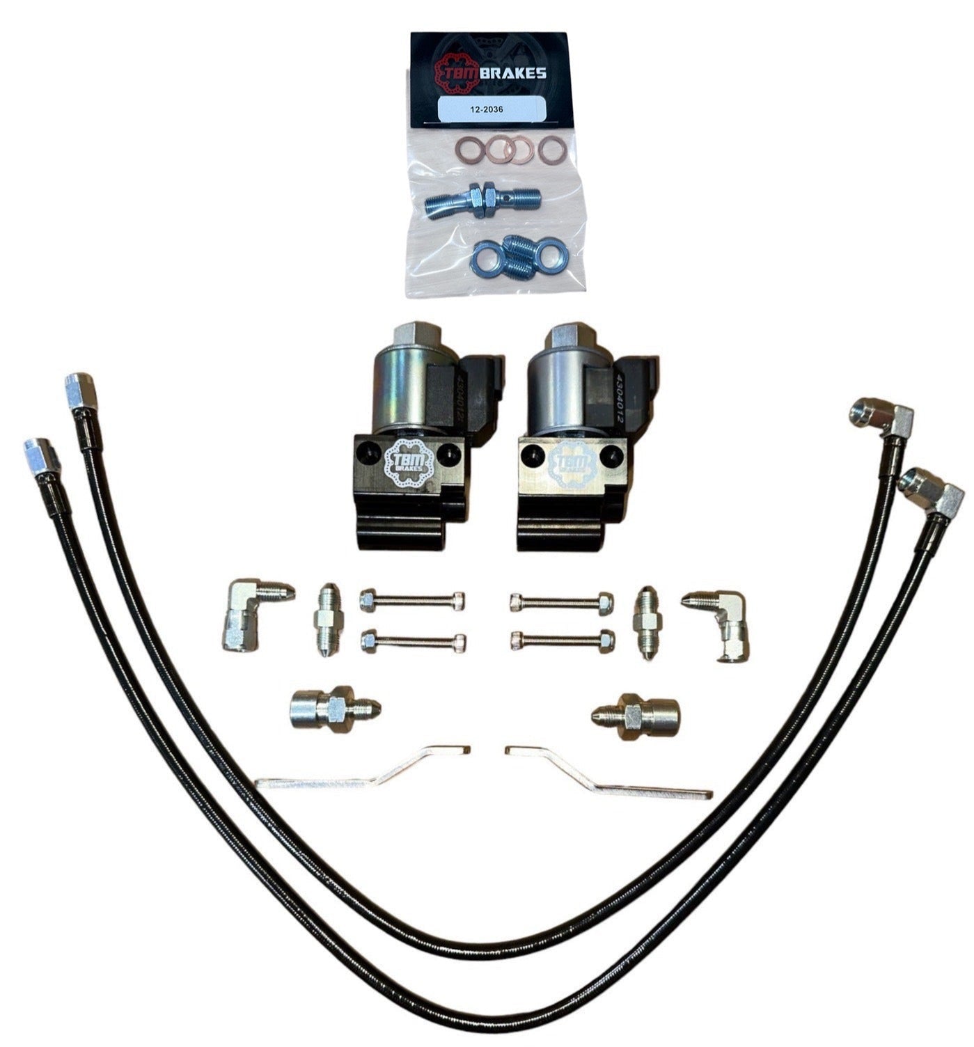 2021 Ford F150 Stock Brakes Dual Line Lock Kit with Brackets - Performance Upgrade for Drag Racing & Off-Roading