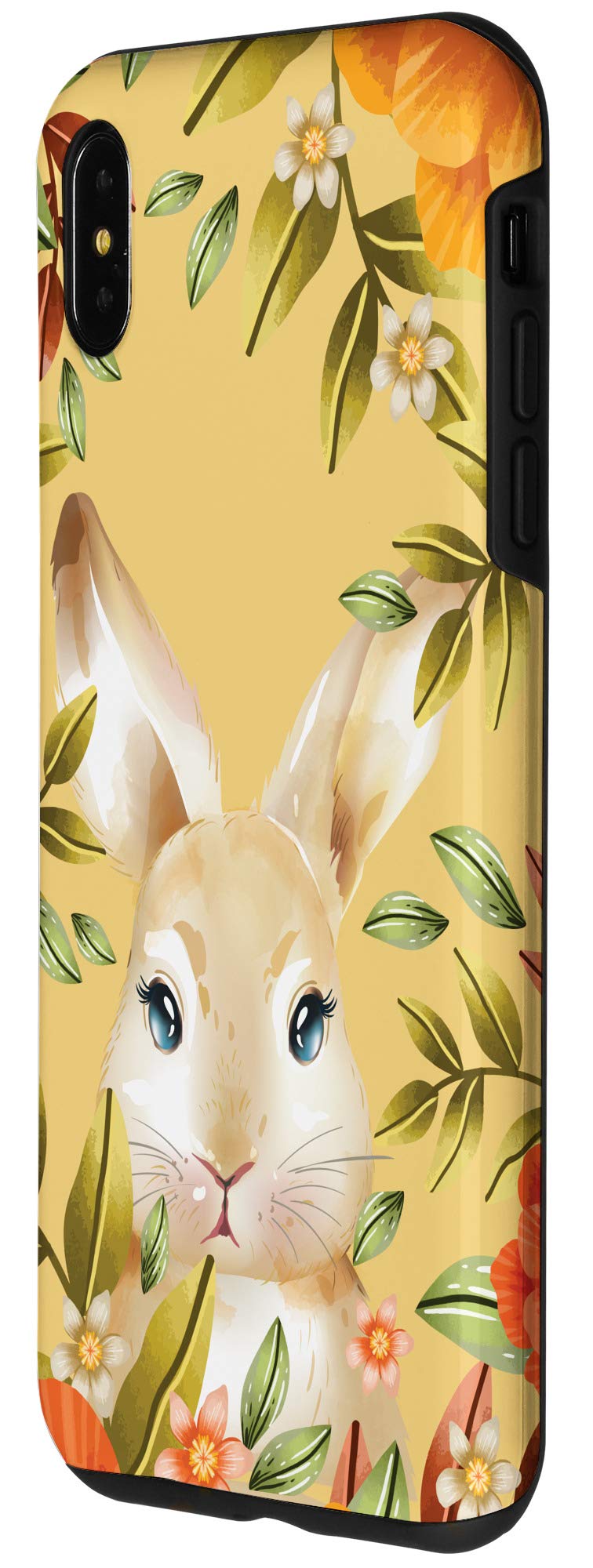 iPhone XS Max Wildflower Floral Phone Case with Cute Bunny Design - Perfect for Spring Fashion & Everyday Protection