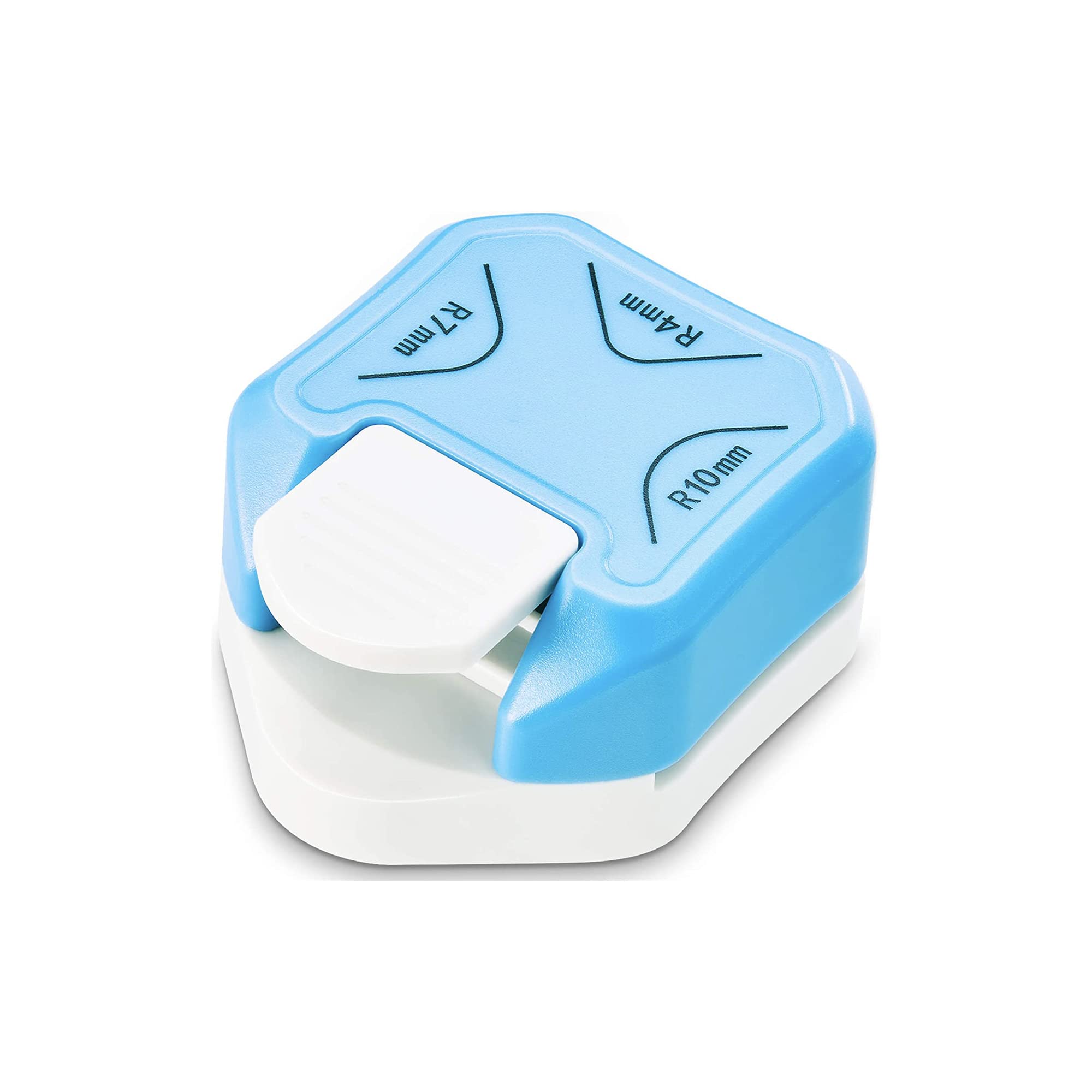 3-in-1 Corner Rounder Punch (R4mm/R7mm/R10mm) - Paper Corner Cutter for Scrapbooking, Card Making & Craft Projects - Perfect for DIY Invitations, Photo Albums & Paper Crafts