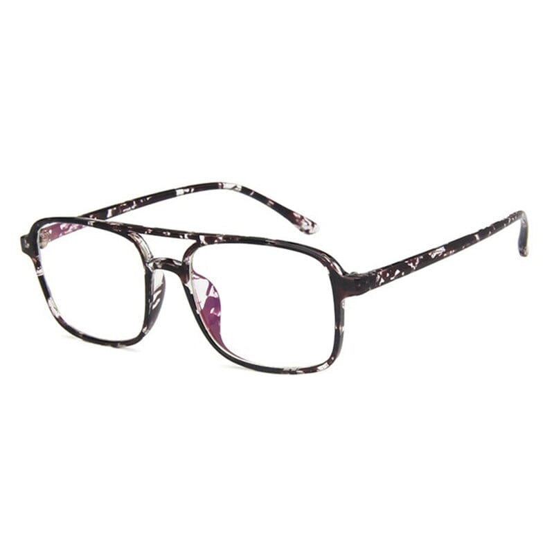 Darren Men's TR90 Retro Square Eyeglass Frames - Lightweight & Durable for Reading, Driving & Fashion - Perfect for Work, School & Everyday Use