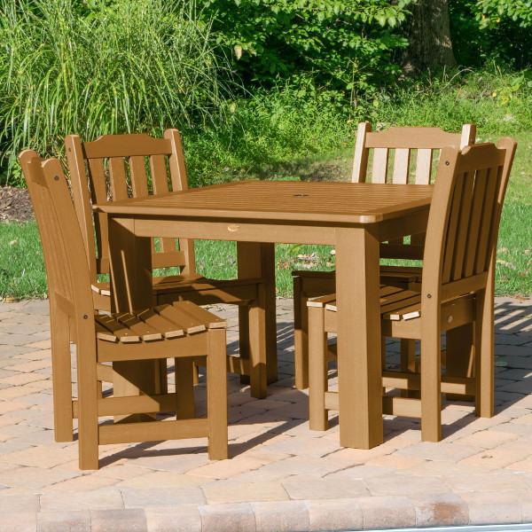 Lehigh 5-Piece Square Patio Dining Set - Outdoor Furniture for Garden, Backyard, and Poolside Relaxation