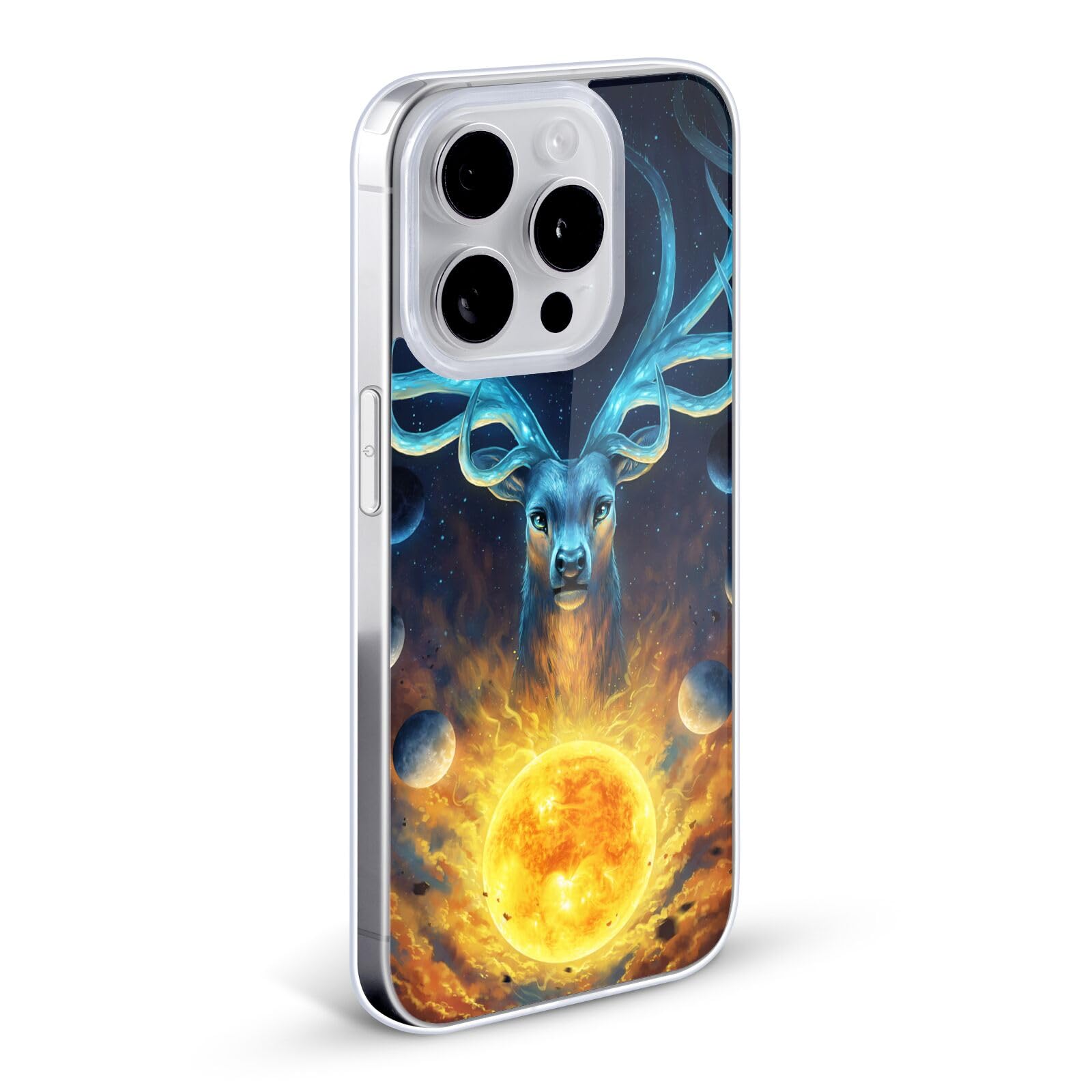 Officially Licensed Jonas JoJoesArt Jödicke Celestial Wildlife iPhone 12 Case - Soft Gel Phone Cover for Apple iPhone 12 & iPhone 12 Pro - Durable Protection with Artistic Design for Everyday Use & Outdoor Adventures
