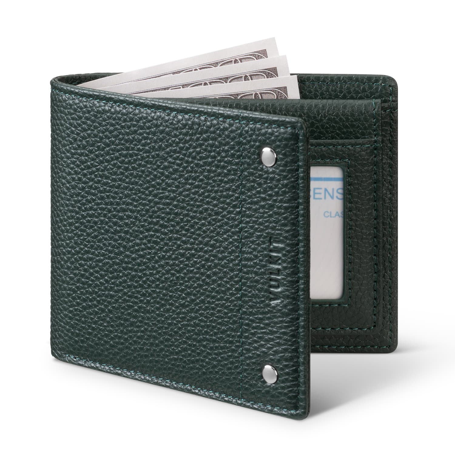 VW119P Ultra Thin RFID Blocking Genuine Leather Bifold Wallet for Men - Slim & Secure Credit Card Holder for Everyday Use & Travel
