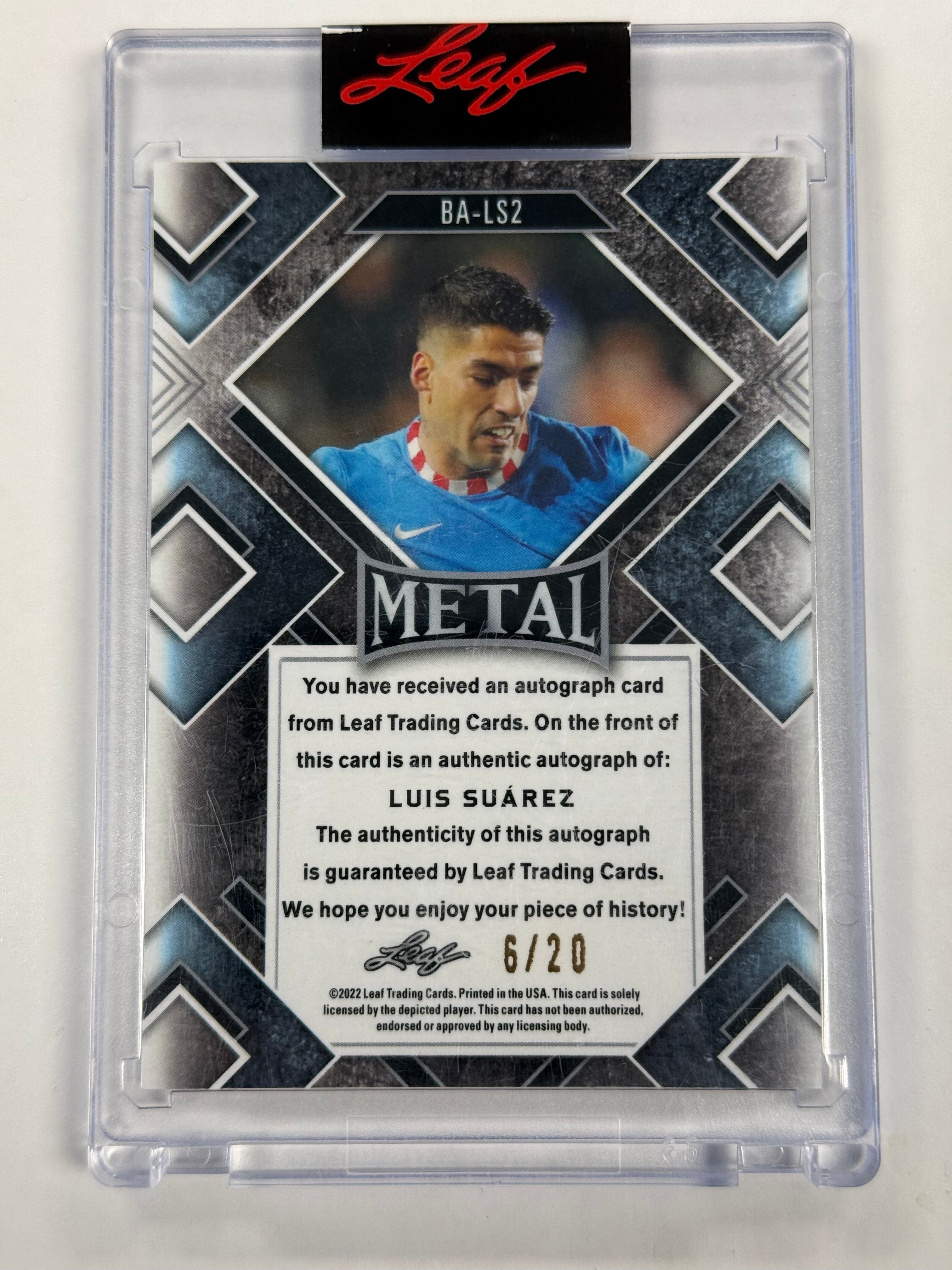 2022 Leaf Metal Luis Suarez Baseball Card #BA LS2 6/20 - Rare Collectible for Sports Memorabilia Fans & Trading Card Enthusiasts