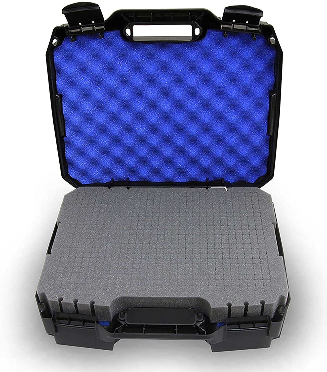 CASEMATIX 17 inch Portable Podcast Studio Case - Shockproof Travel Storage for Microphones, Audio Recorders, Laptops & Cables with Customizable Foam Inserts | Perfect for Podcasters, Musicians & Content Creators On-The-Go