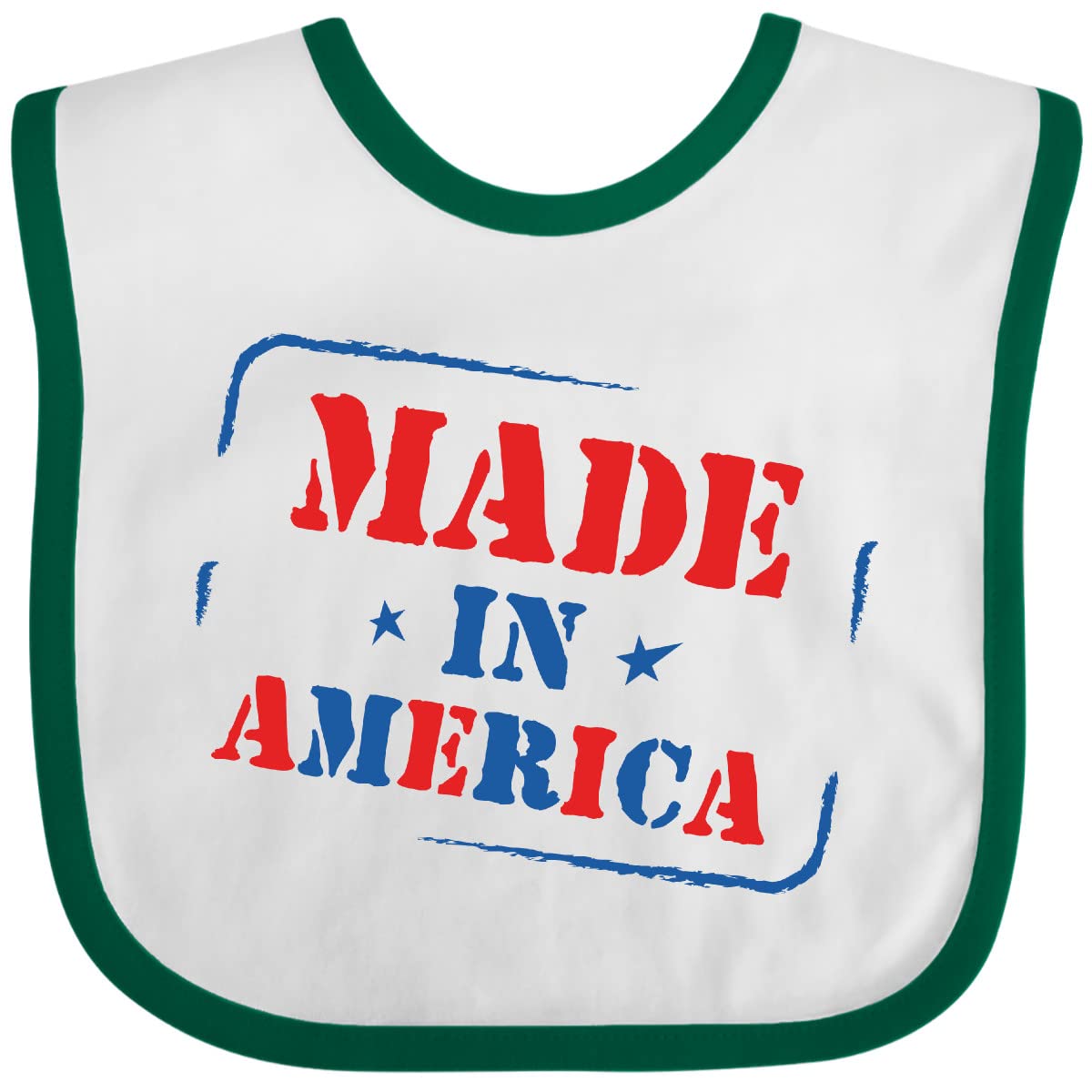 Inktastic Made in USA Baby Bibs - Soft Cotton Drool Bibs for Infants & Toddlers - Perfect for Feeding, Teething, and Everyday Use