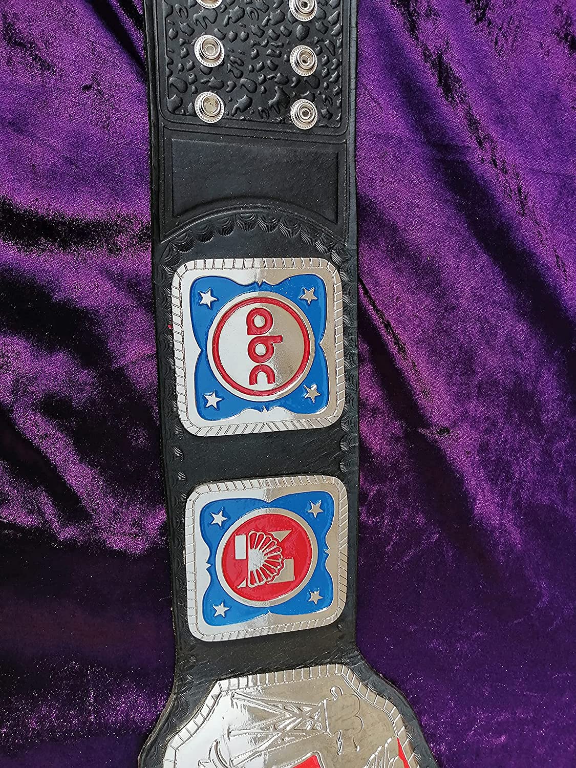NWA Television Championship Belt Replica - 4mm Zinc Alloy Plates with Genuine Cow Leather Strap for Adults | Wrestling Collectible, Cosplay Costume, Sports Fan Gift