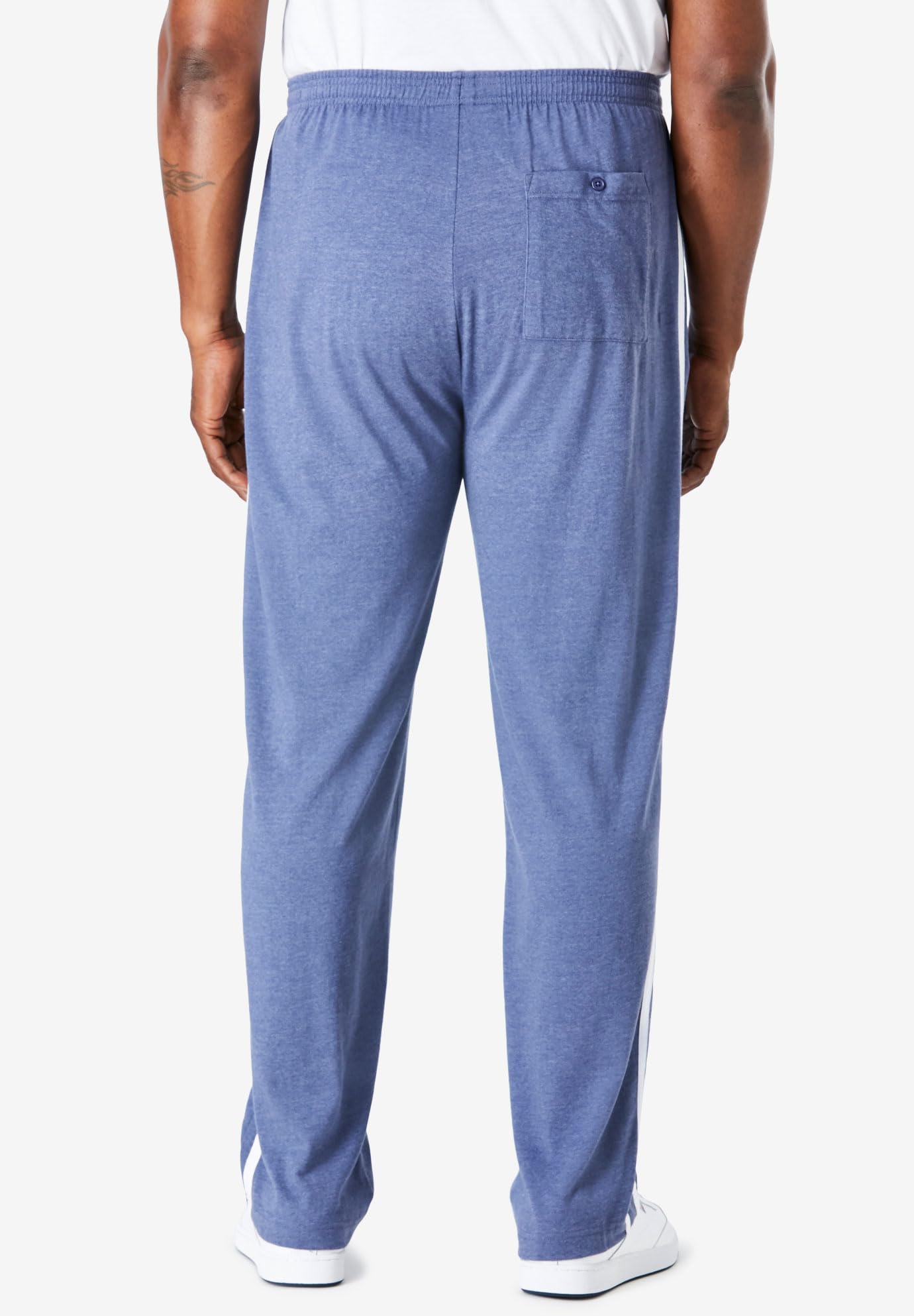 KingSize Men's Big & Tall Striped Lightweight Sweatpants - Comfortable Lounge Pants for Relaxing at Home, Gym, or Travel