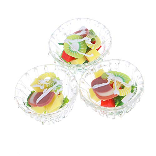 1:12 Scale Dollhouse Miniature Mini Vegetable Salad Model - Realistic Kitchen Accessories for Dollhouse & Diorama - Perfect for Miniature Food Collection, DIY Crafts and Kids Pretend Play