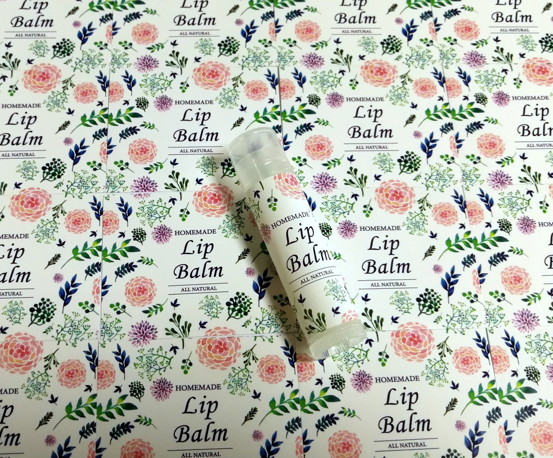 20pcs Homemade Skincare Adhesive Labels for Lip Balm, Hand Cream & Candle Containers - White Peony Design | Perfect for DIY Beauty Products, Gift Packaging & Small Business Branding