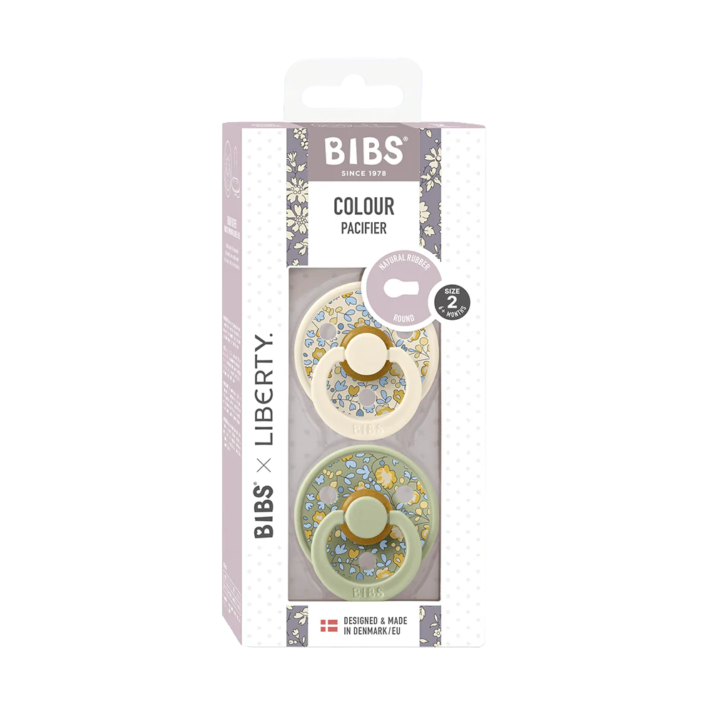 Liberty Collection Baby Bibs with Pacifier - Soft & Absorbent for Infants - Eloise & Sage Colors - Perfect for Feeding, Drooling & On-the-Go Parenting