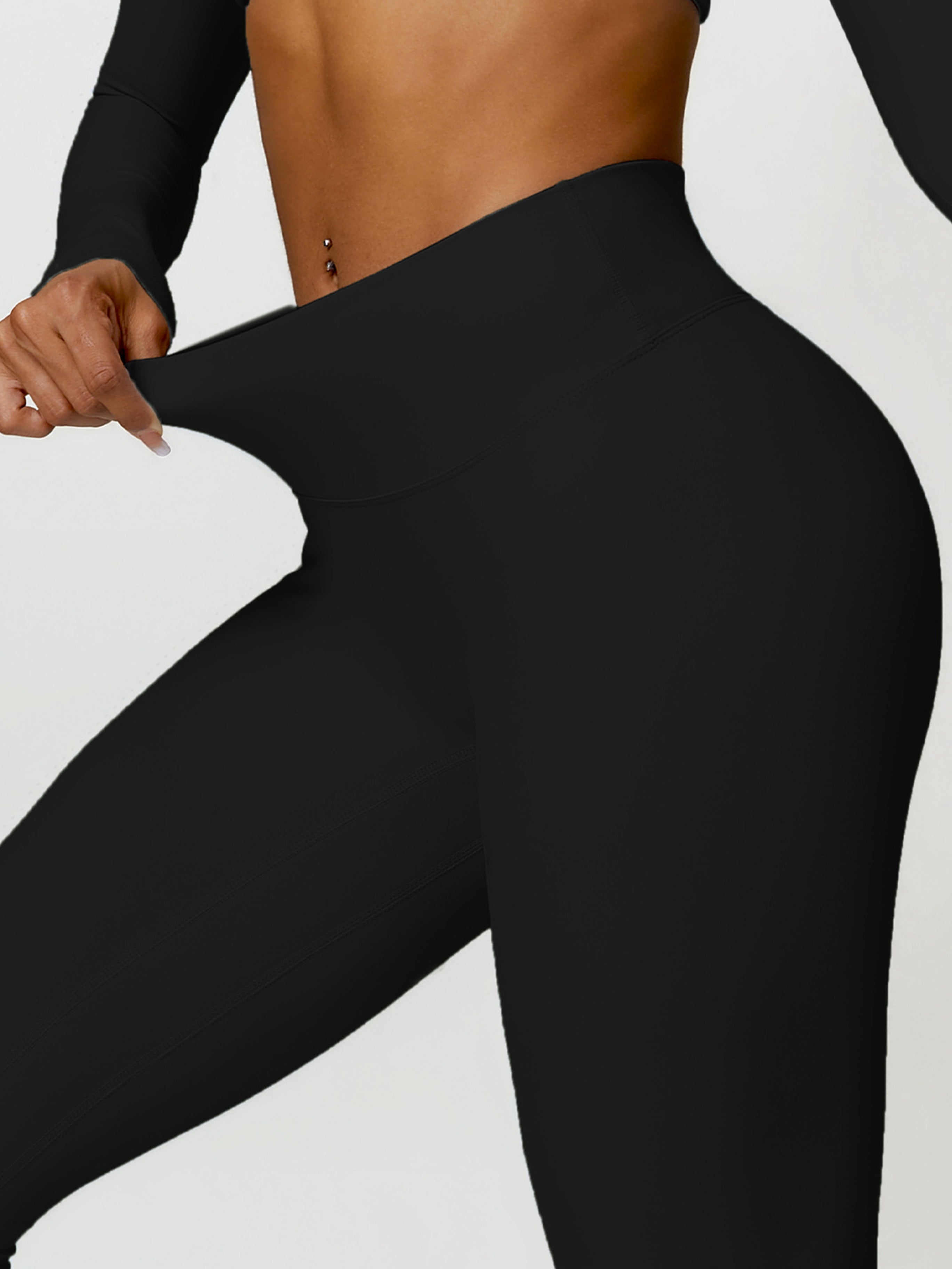 ZASUWA Women's Scrunch Butt Lifting High Waisted Leggings - Yoga, Workout & Everyday Wear