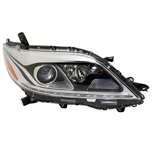 CAPA 15-20 Toyota Sienna LED Daytime Running Light & Halogen Headlight Replacement - Right Passenger Side - Durable & Bright for Night Driving & Enhanced Visibility