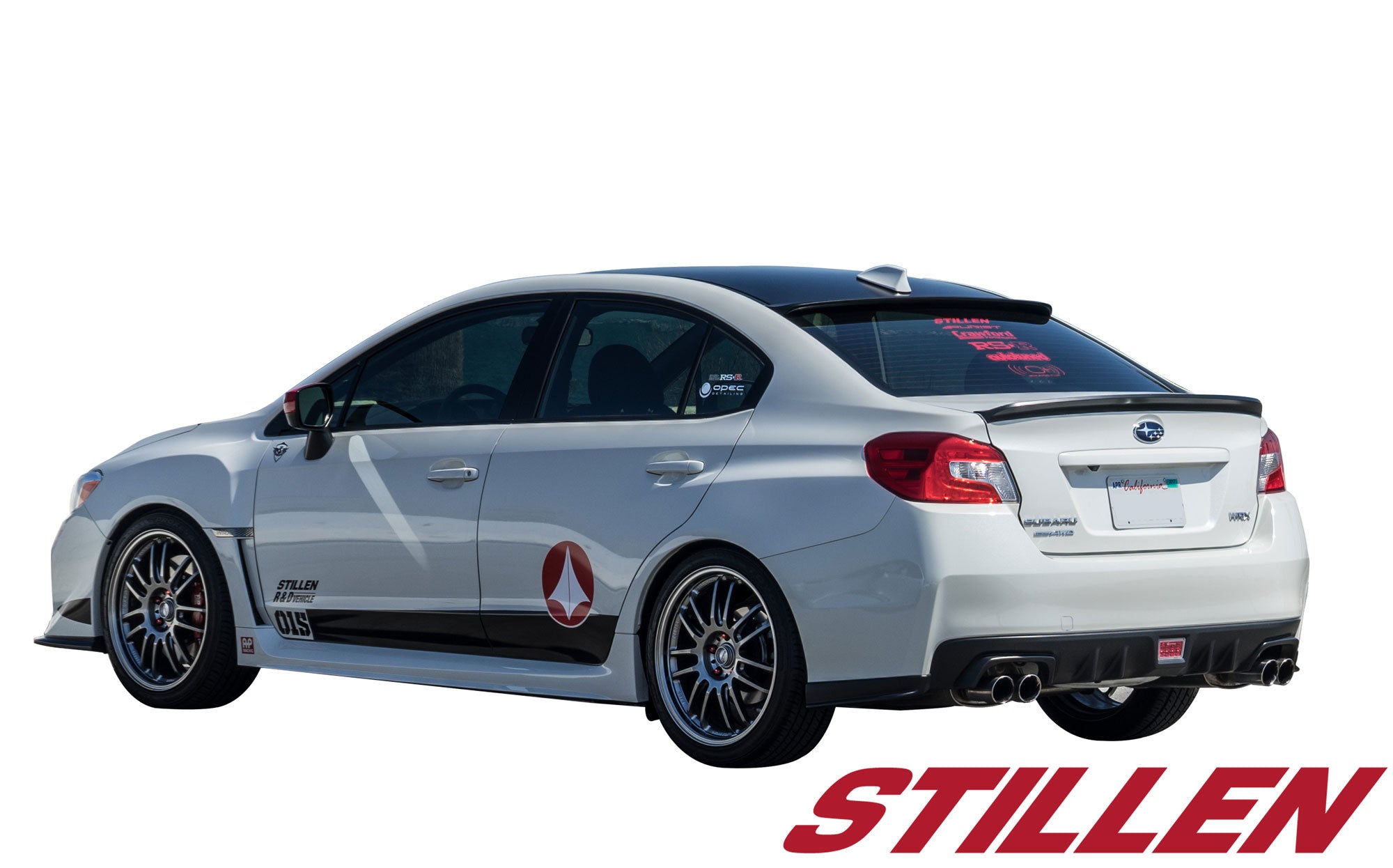 2015-2018 Subaru WRX & WRX STI Sedan Carbon Fiber Roof Wing Spoiler - KB23004 - Enhance Style & Downforce for Street & Track Performance