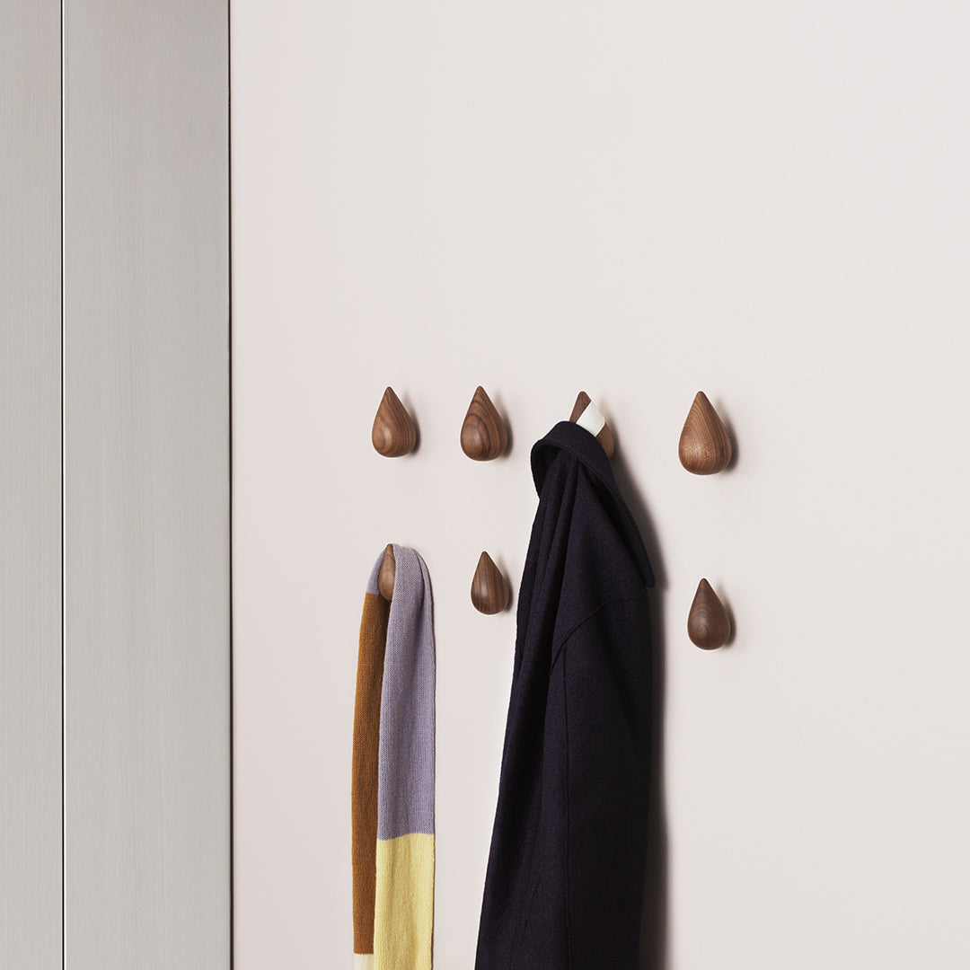 Dropit Hooks - Set of 2 (4 Pack) - Heavy Duty Wall Hooks for Hanging Coats, Hats, Bags & More - Perfect for Entryway, Closet & Garage Organization