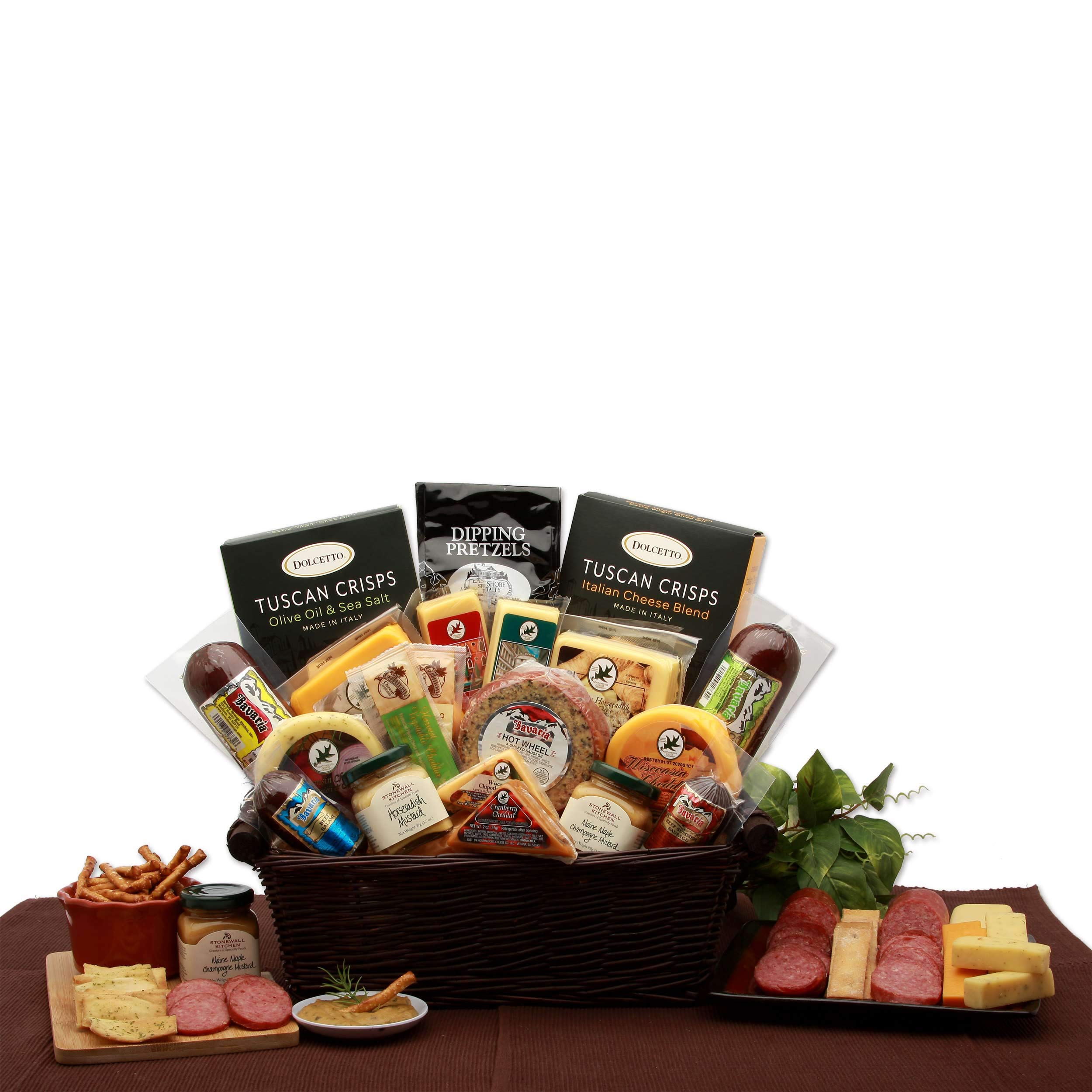 Premium Italian Gourmet Meat & Cheese Gift Basket - Perfect for Holidays, Christmas, Corporate Gifts & Special Occasions - Ideal for Home Entertaining, Office Parties & Luxury Food Gifting