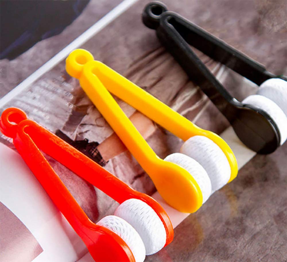 10PCS Mini Glasses Cleaning Brush - Soft Microfiber for Eyeglasses & Sunglasses - Perfect for Travel & Home Use
