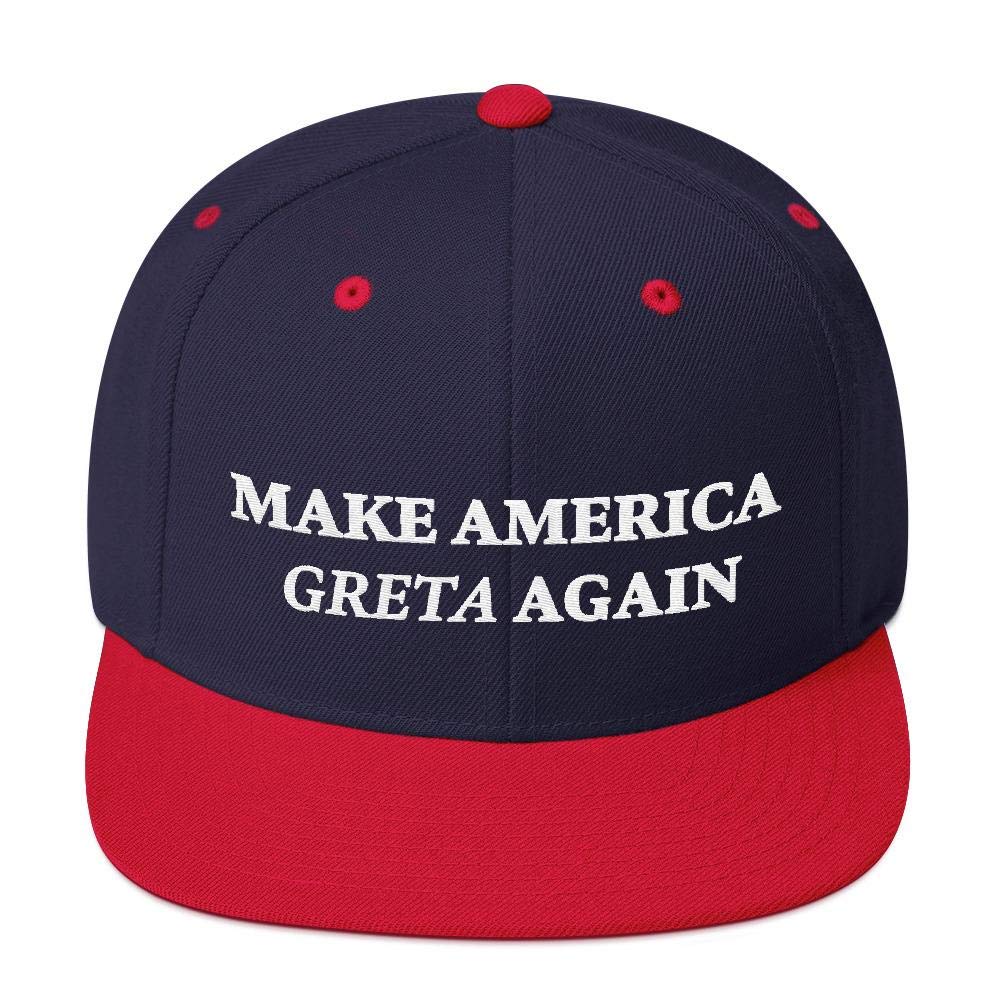 Make America Greta Again Classic Snapback Hat - Vintage Baseball Cap for Men & Women - Perfect for Outdoor Activities, Sports Events and Streetwear Fashion