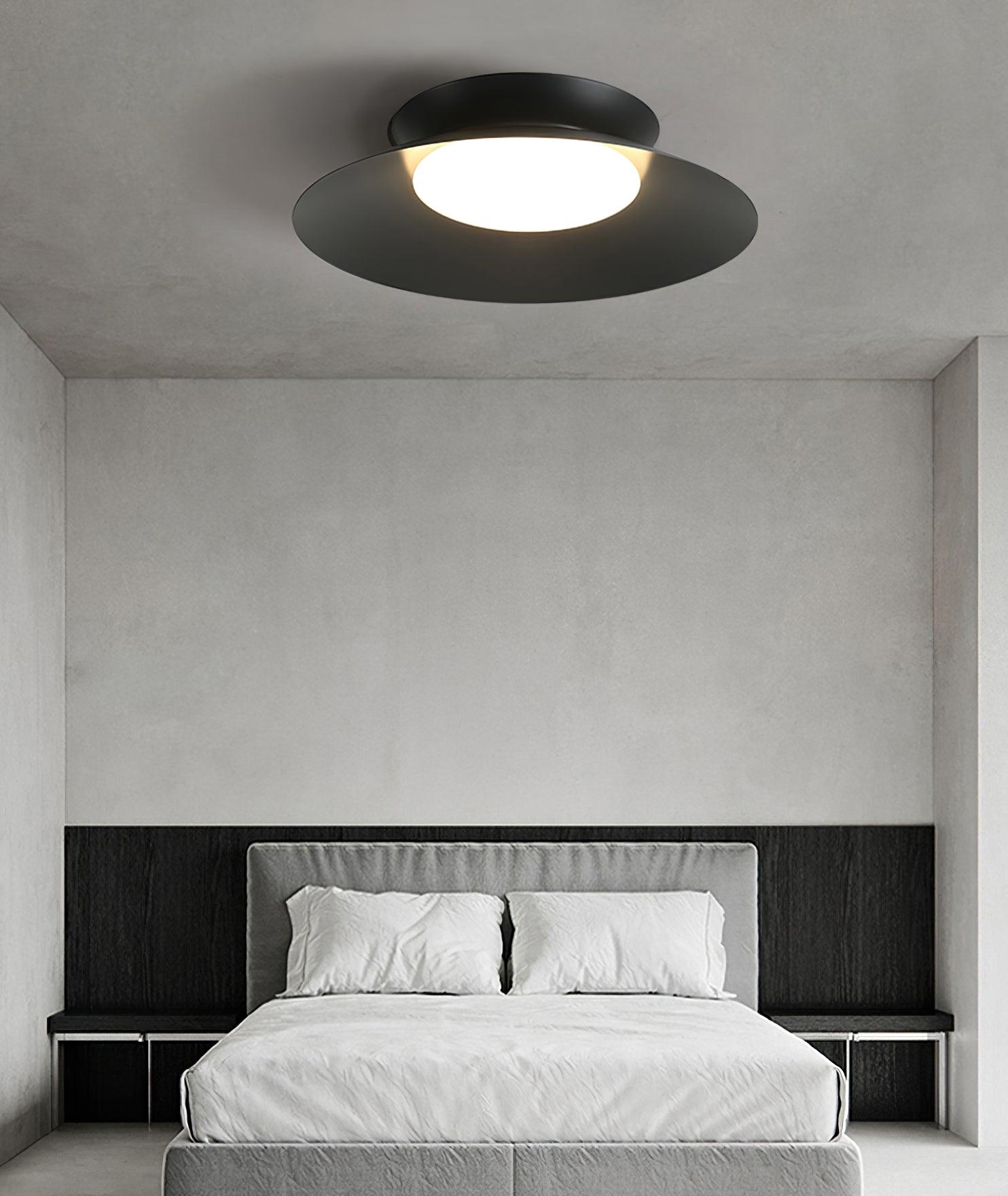Modern Cetra Ceiling Light Fixture - Energy Efficient LED Flush Mount Lighting for Bedroom, Living Room & Kitchen - Dimmable Indoor Home Decor