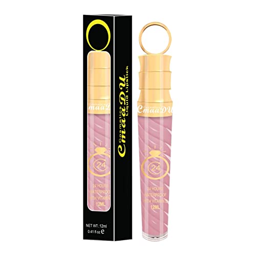 Matte Liquid Lipstick - Long Lasting, Waterproof, Non-Stick & High Pigmented Lip Gloss - Velvet Smooth Lip Makeup for Everyday Wear & Special Occasions (Shade A)